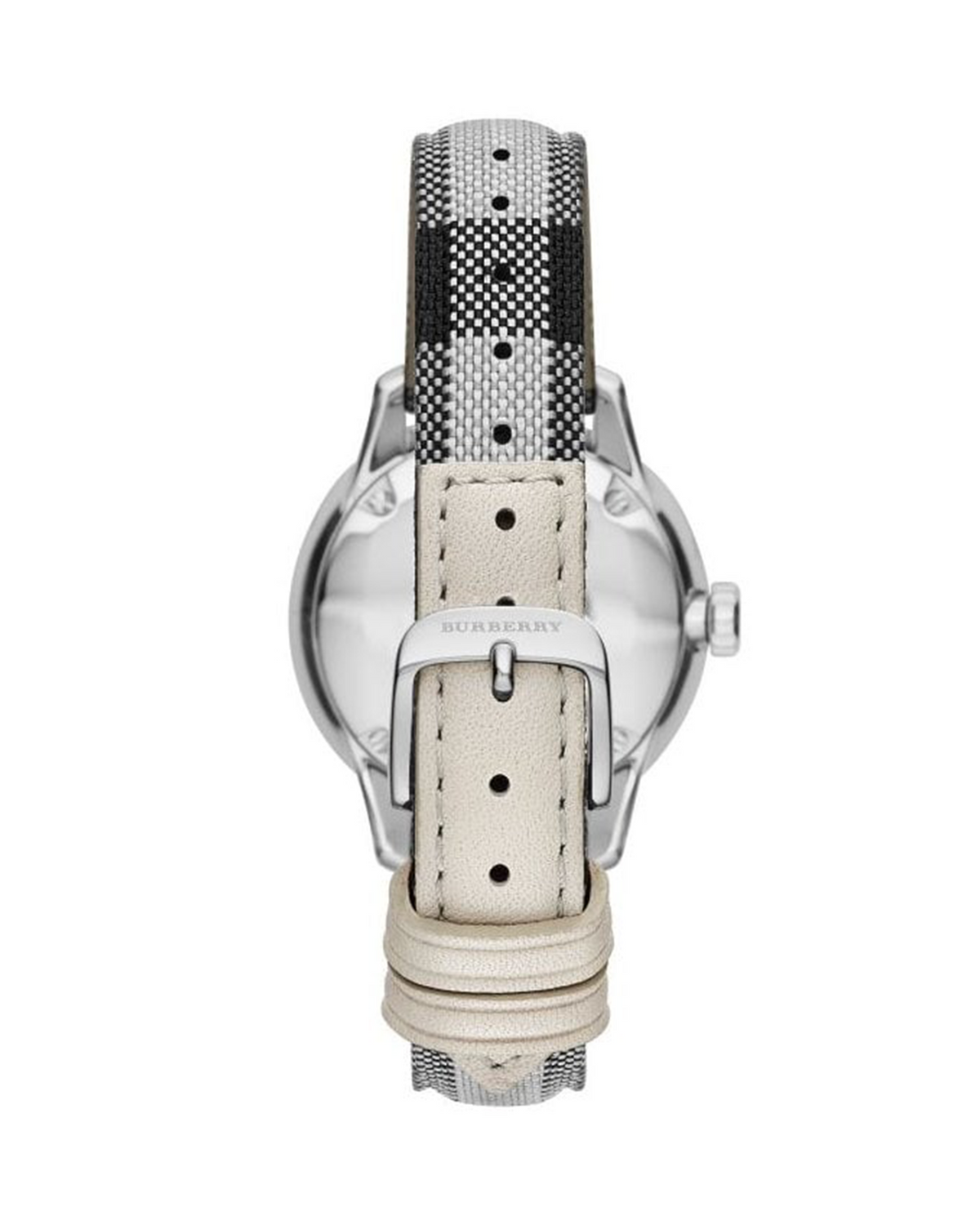 Burberry Horseferry BU10103 – side view of stainless steel case