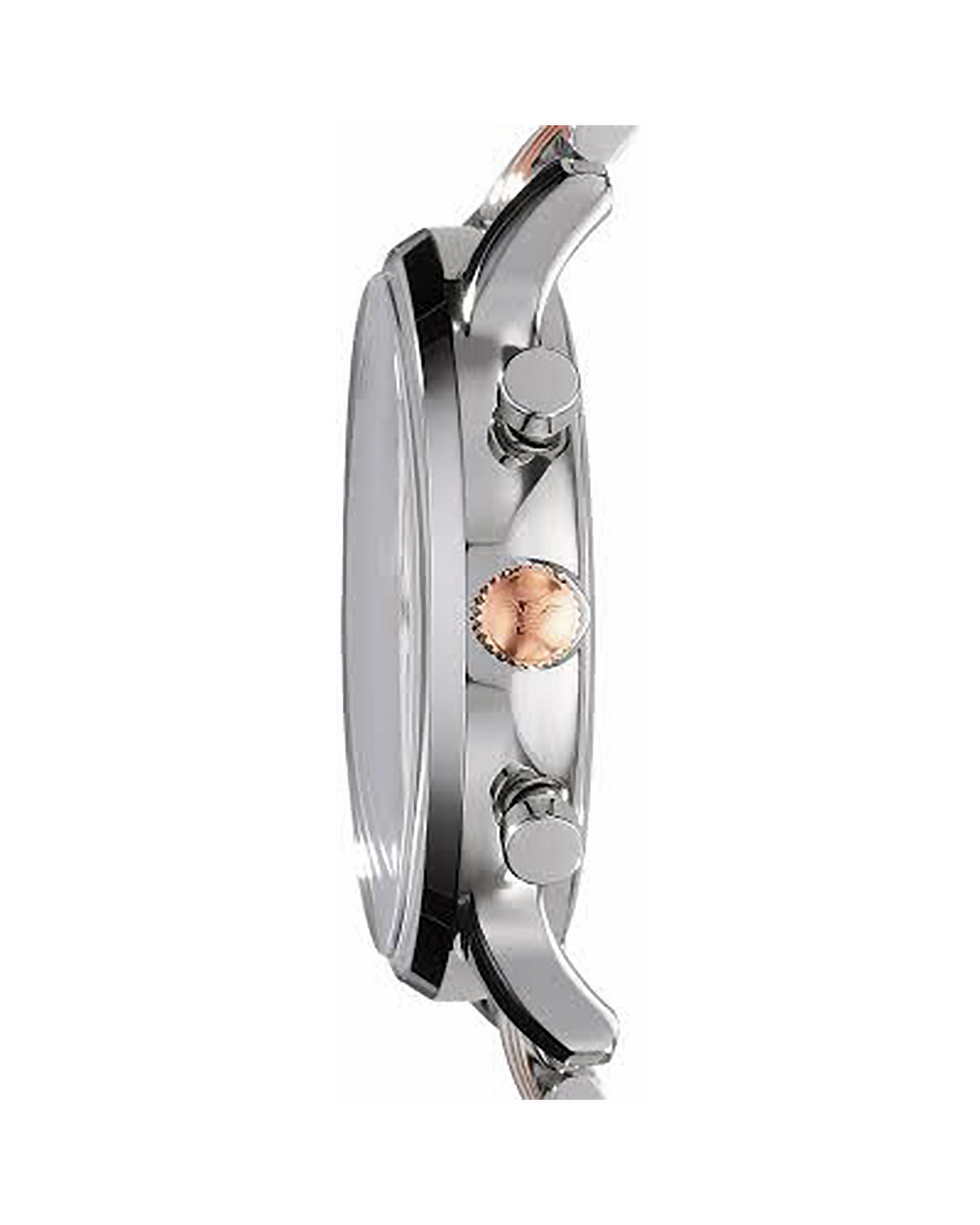 Emporio Armani AR0399 Gianni X-Large chronograph, silver-tone 43mm case, two-tone bracelet