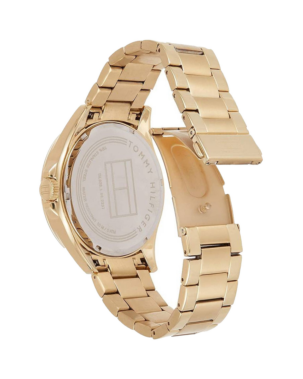 Tommy Hilfiger 1791365 — 46mm gold-tone watch with stainless steel bracelet