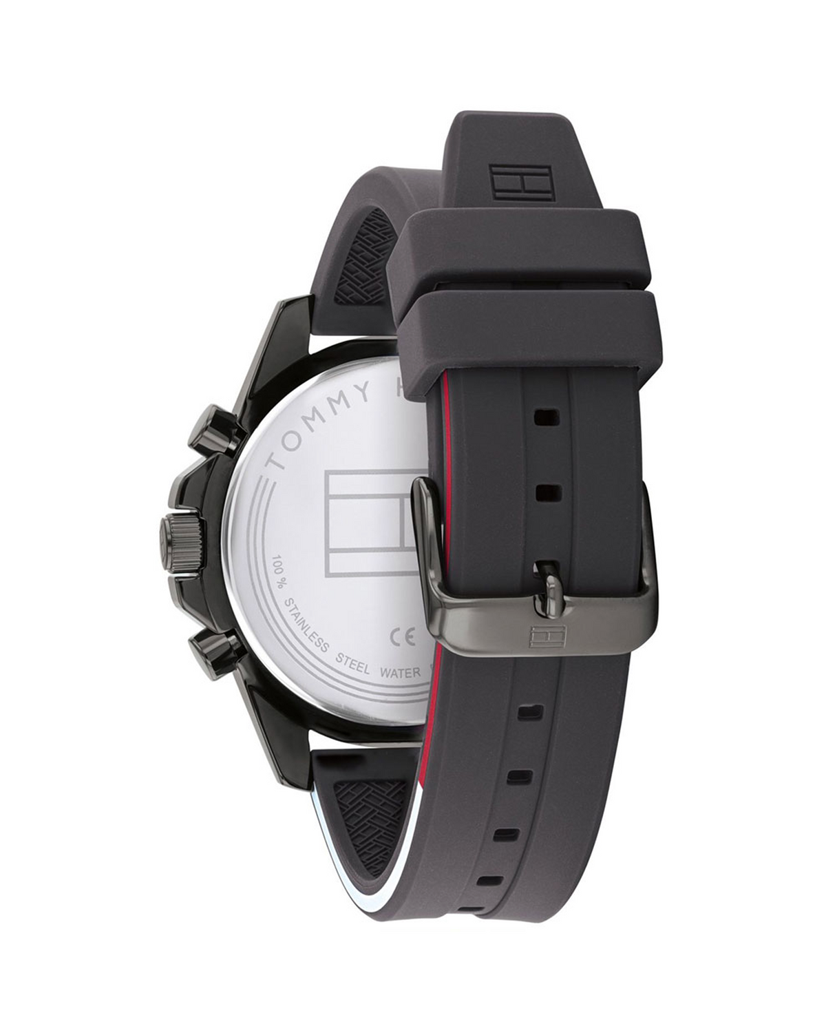 Tommy Hilfiger Mason 1791792 gray dial watch with silicone strap