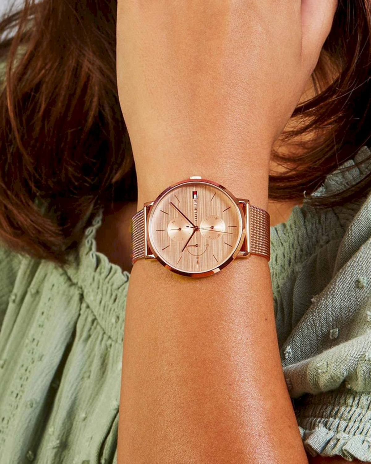 Tommy Hilfiger Jenna 1781944 women's watch, rosé gold stainless steel - detail view