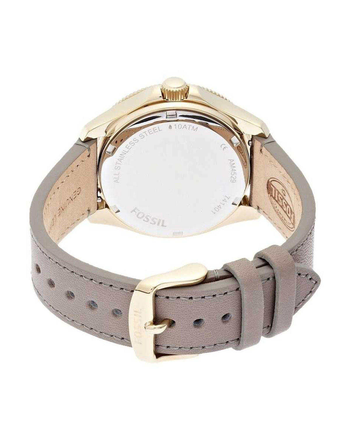 Fossil Cecile AM4529 (40mm, Gold-Tone, Grey Leather)
