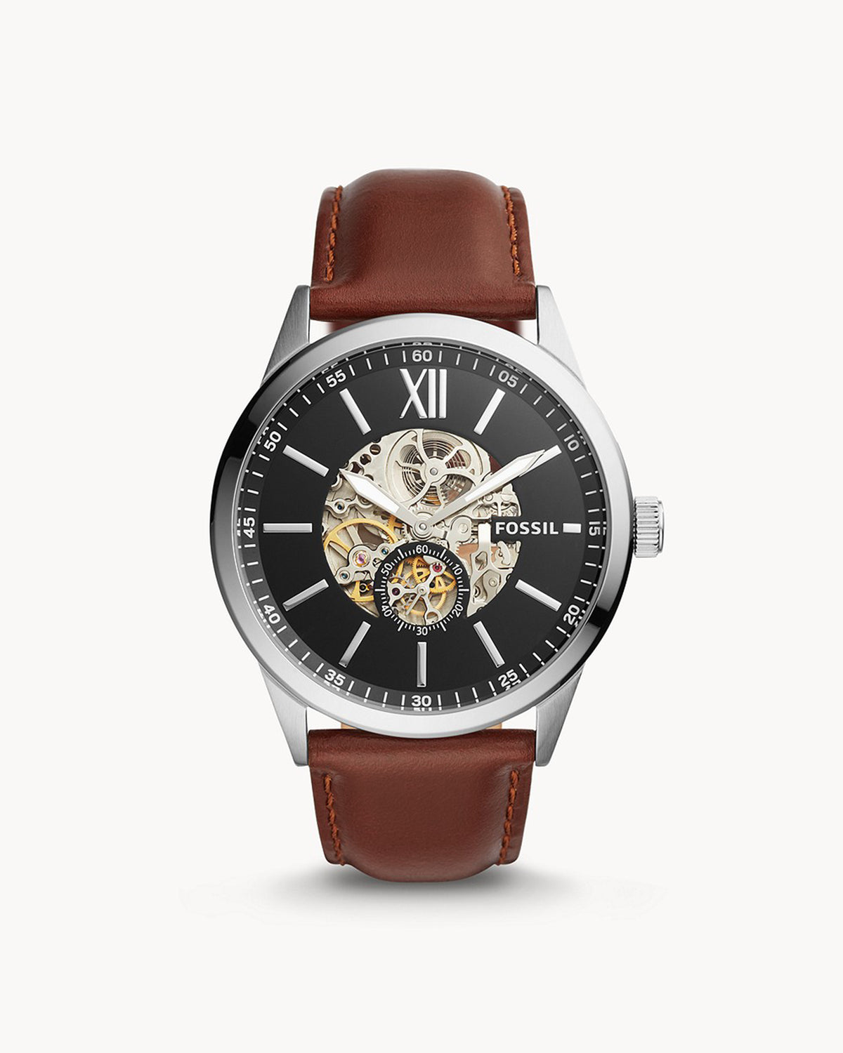 Fossil Flynn BQ2270 (48mm, Silver-Tone)