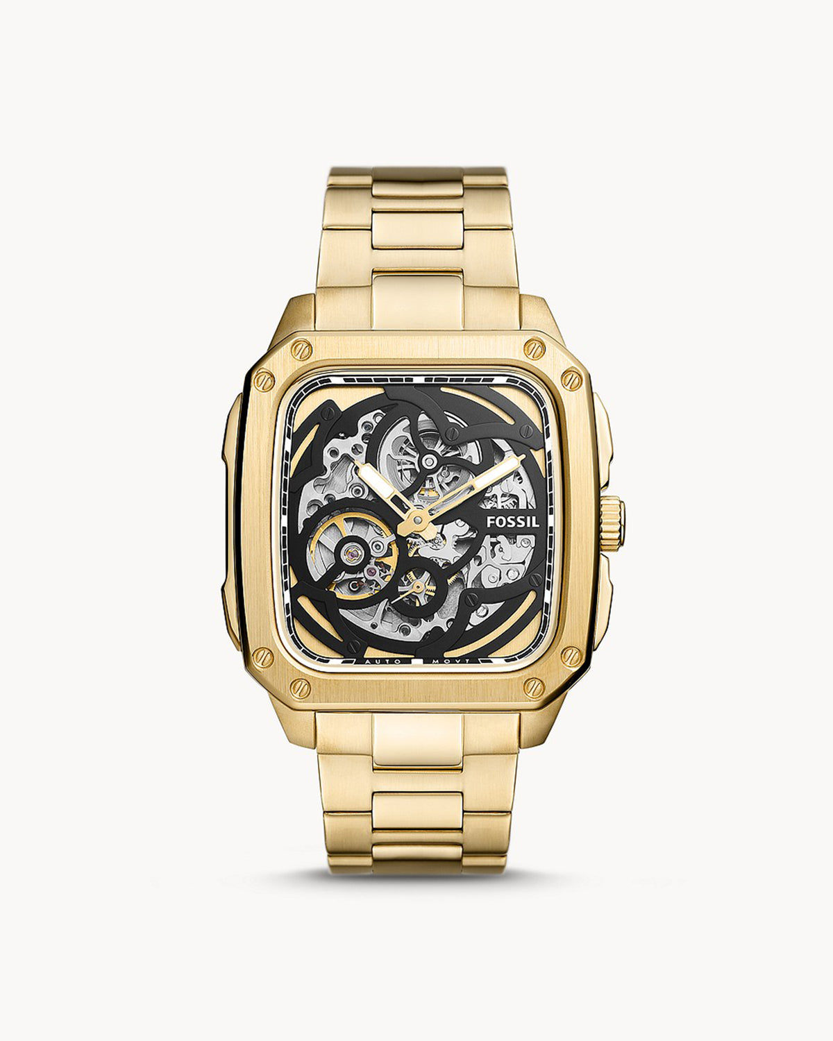 Fossil Inscription BQ2573 (42mm, Gold-Tone)