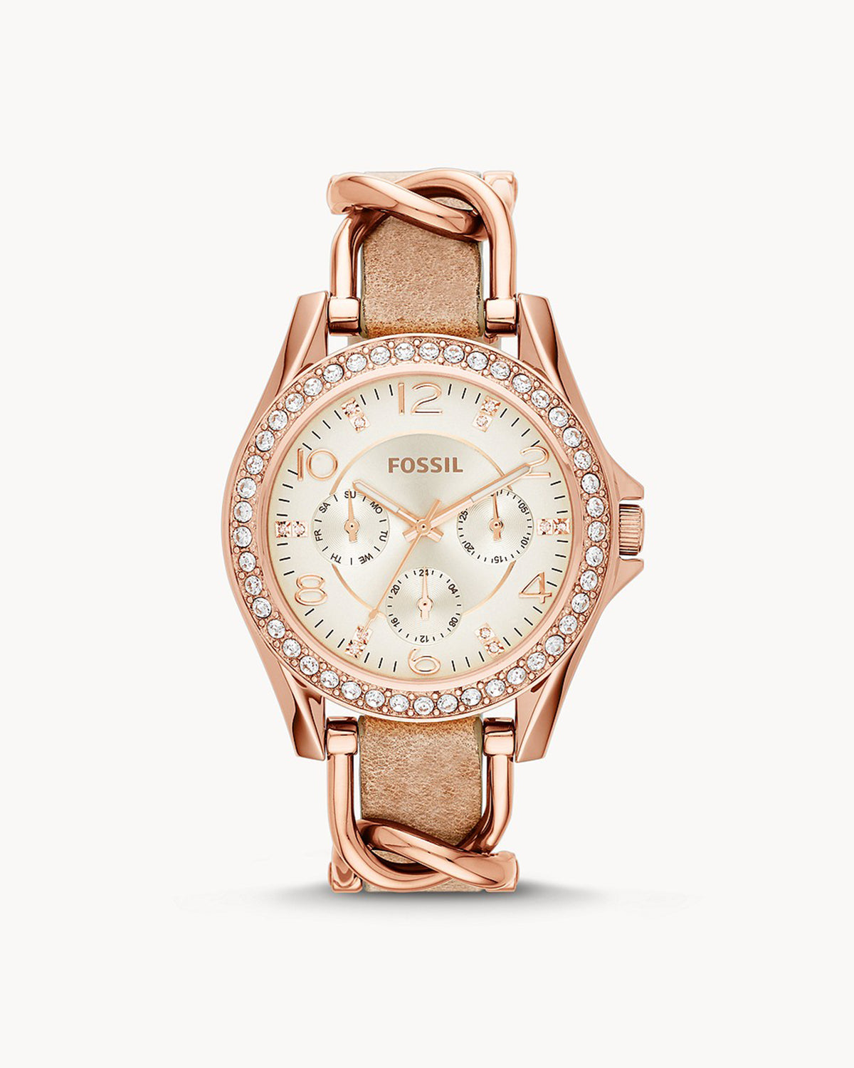 Fossil Riley ES3466 (38mm, Rose Gold-Tone)
