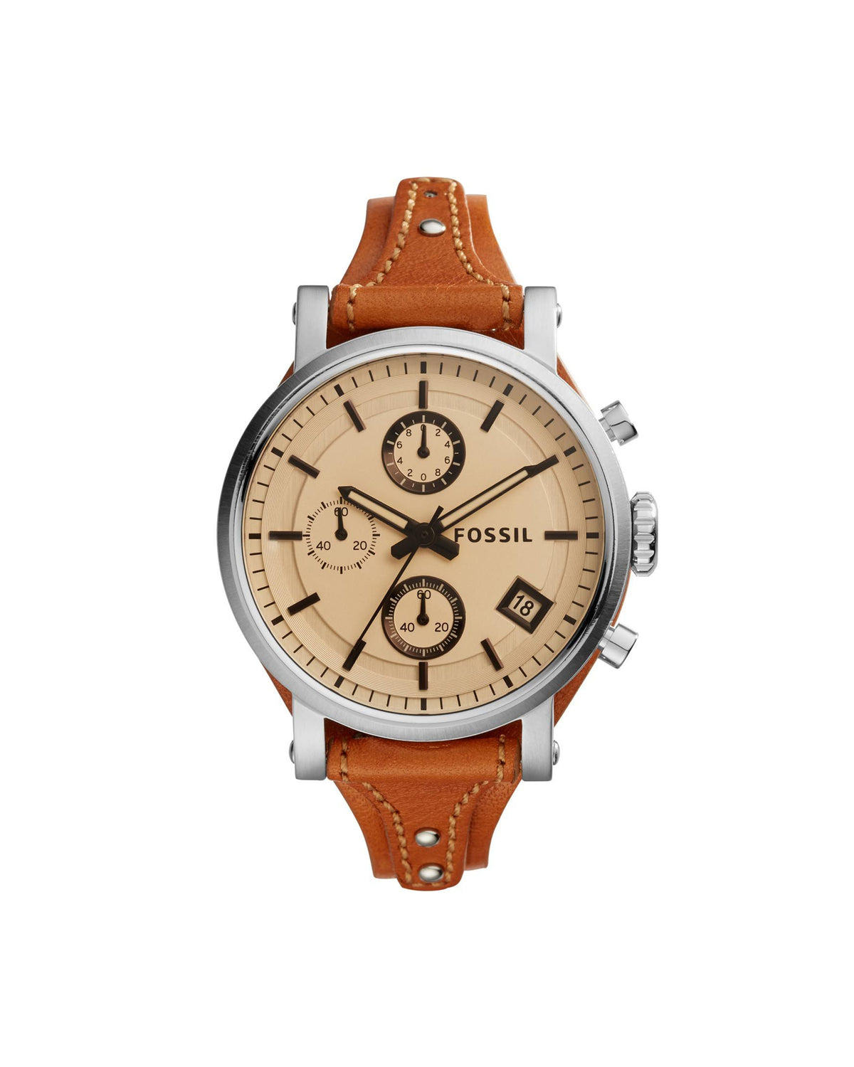 Fossil Boyfriend ES4046 (38mm, Silver-Tone)