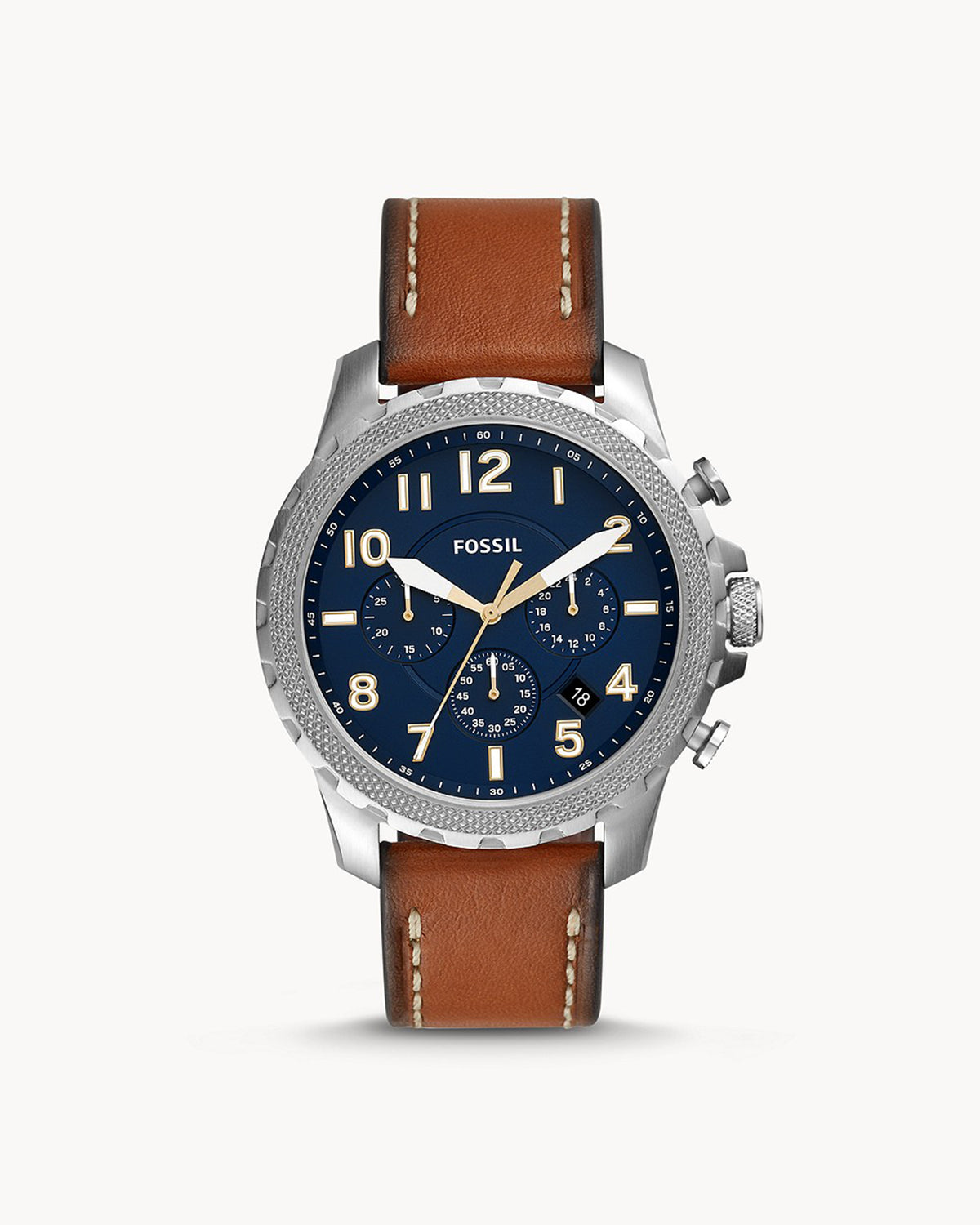 Fossil Bowman Chronograph FS5602 (46mm, Silver-Tone)
