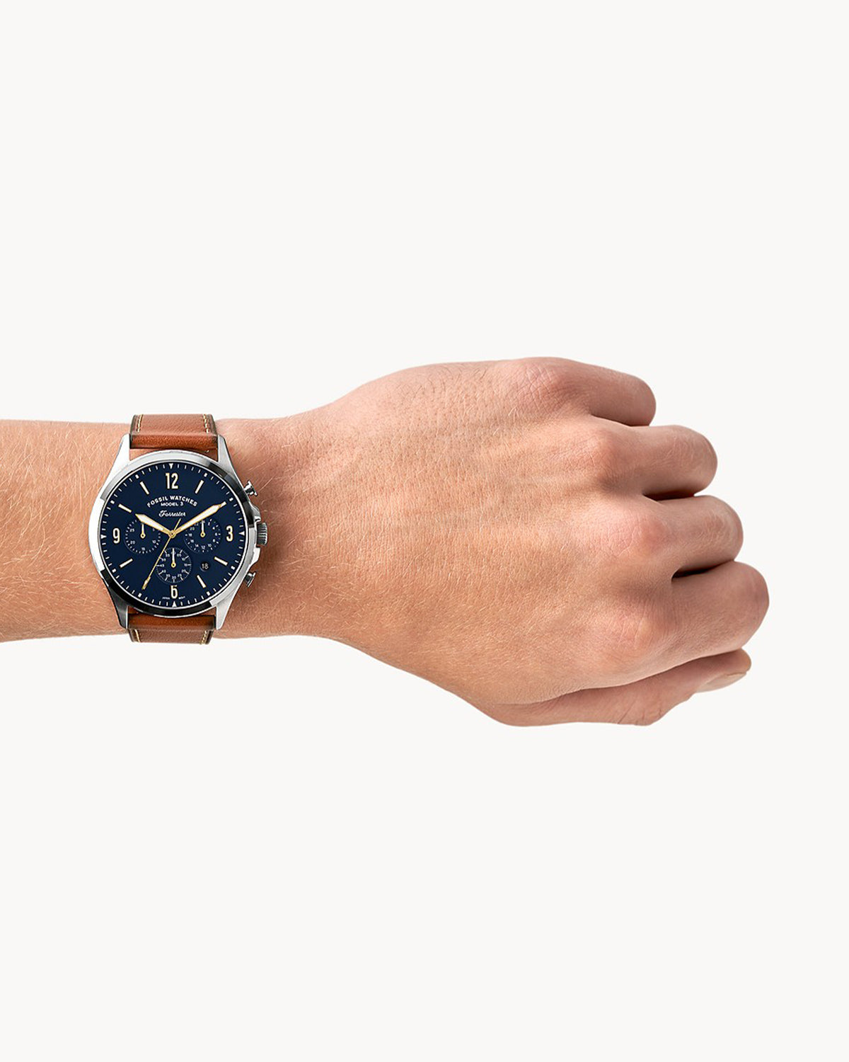 Fossil Forrester FS5607 (46mm, Silver-Tone)