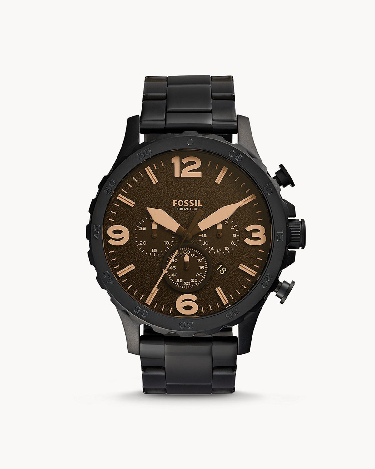 Fossil Nate JR1356 (50mm, Black)