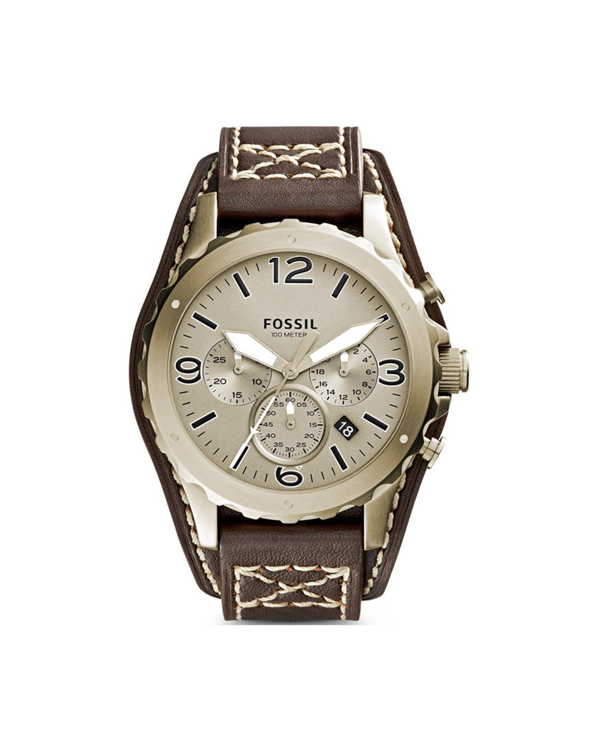 Fossil Nate JR1495 (50mm, Gold-Tone)