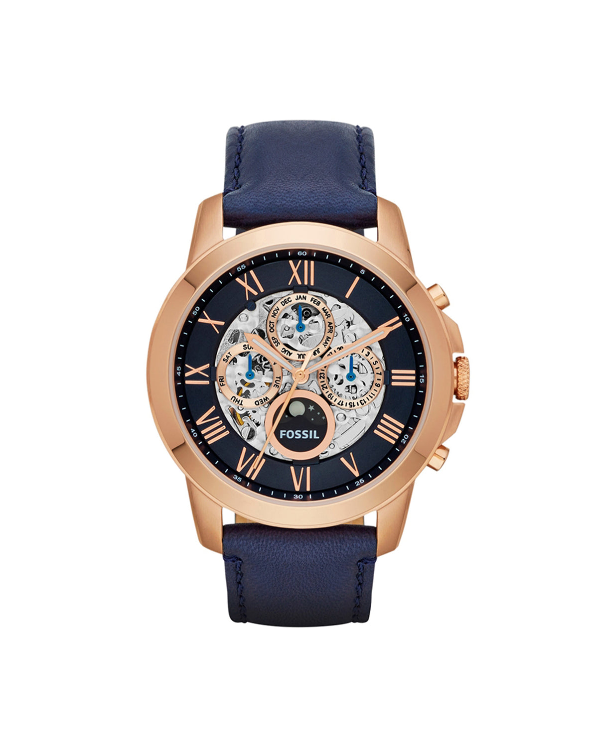 Fossil Grant Automatic ME3029 (44mm, Rose Gold-Tone)