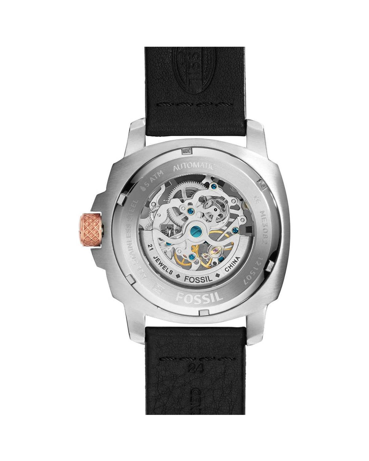 Fossil Modern Machine ME3082 (50mm, Silver-Tone and Rose Gold-Tone)