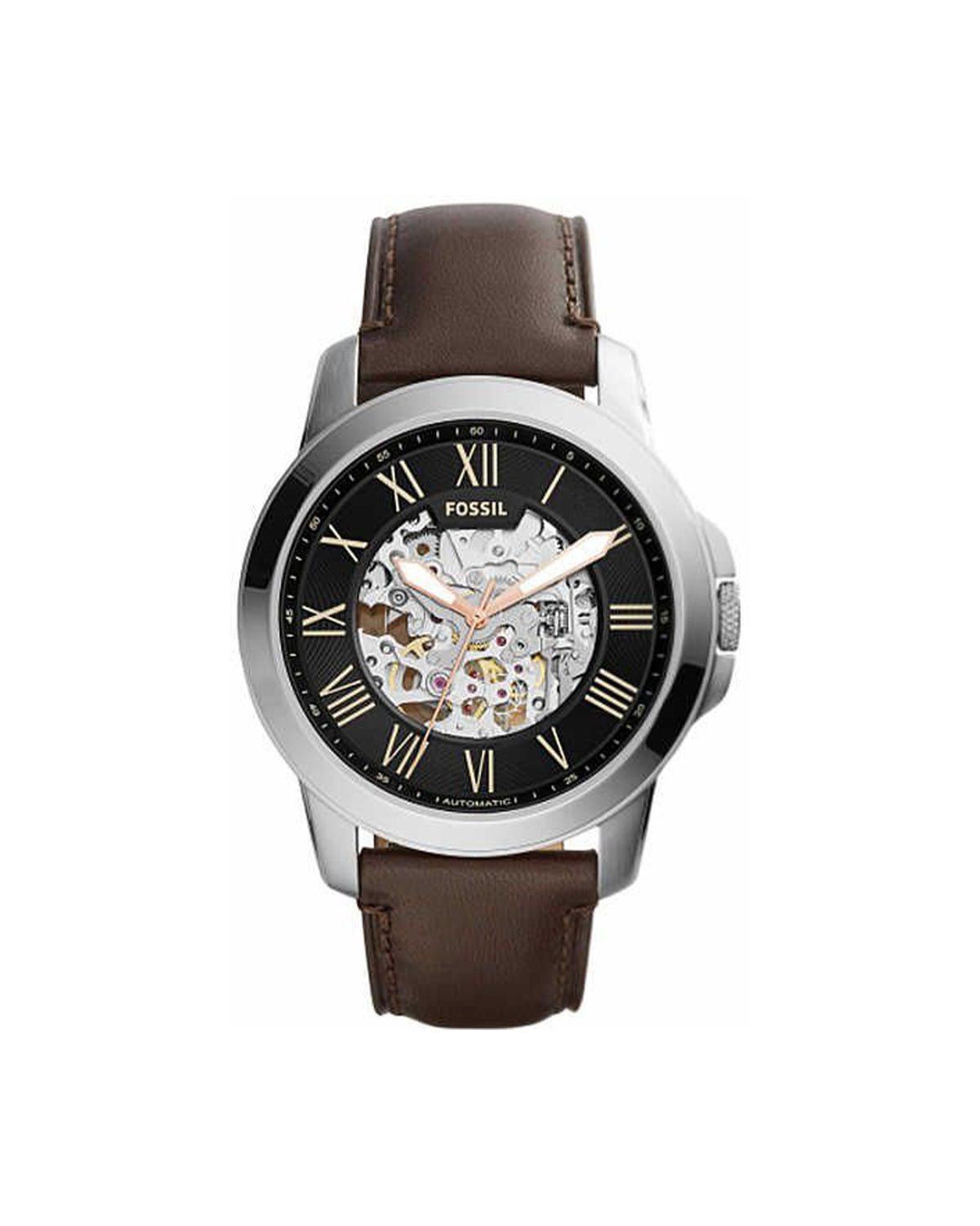 Fossil Grant Automatic ME3100 (45mm, Silver-Tone)