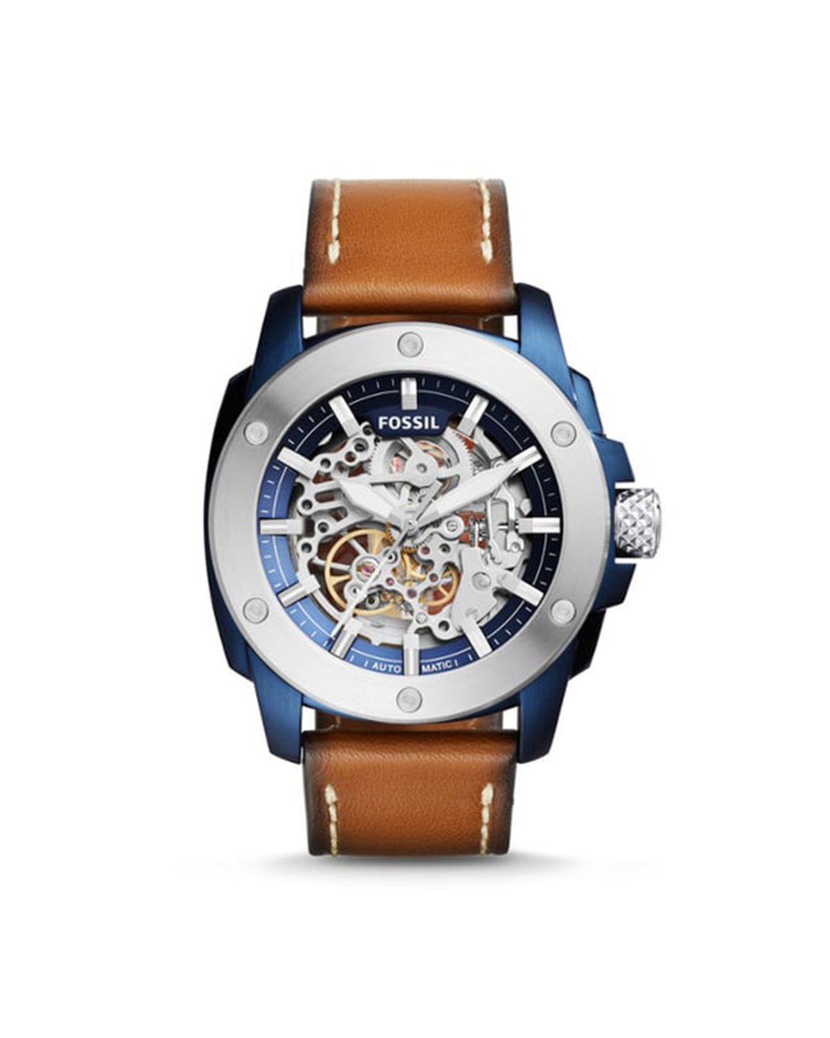 Fossil Modern Machine ME3135 (45mm, Silver-Tone and Blue)