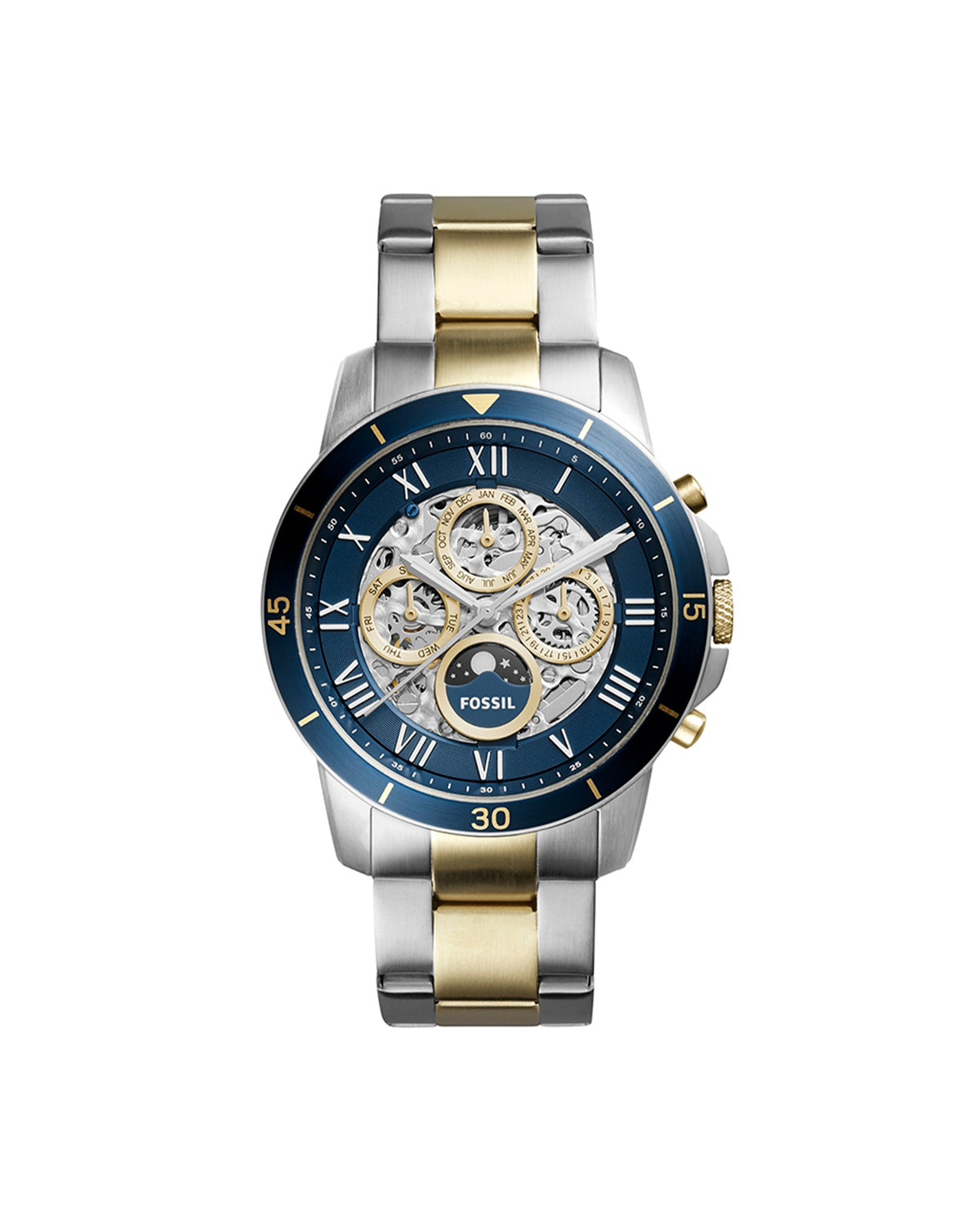 Fossil ME3141 Watch (44mm, Silver-Tone)
