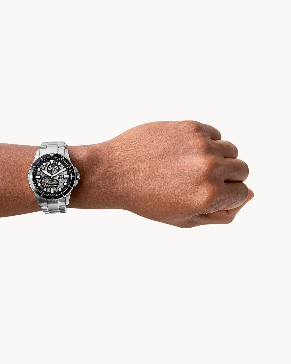 Fossil FB-01 ME3190 (42mm, Silver-Tone and Black)