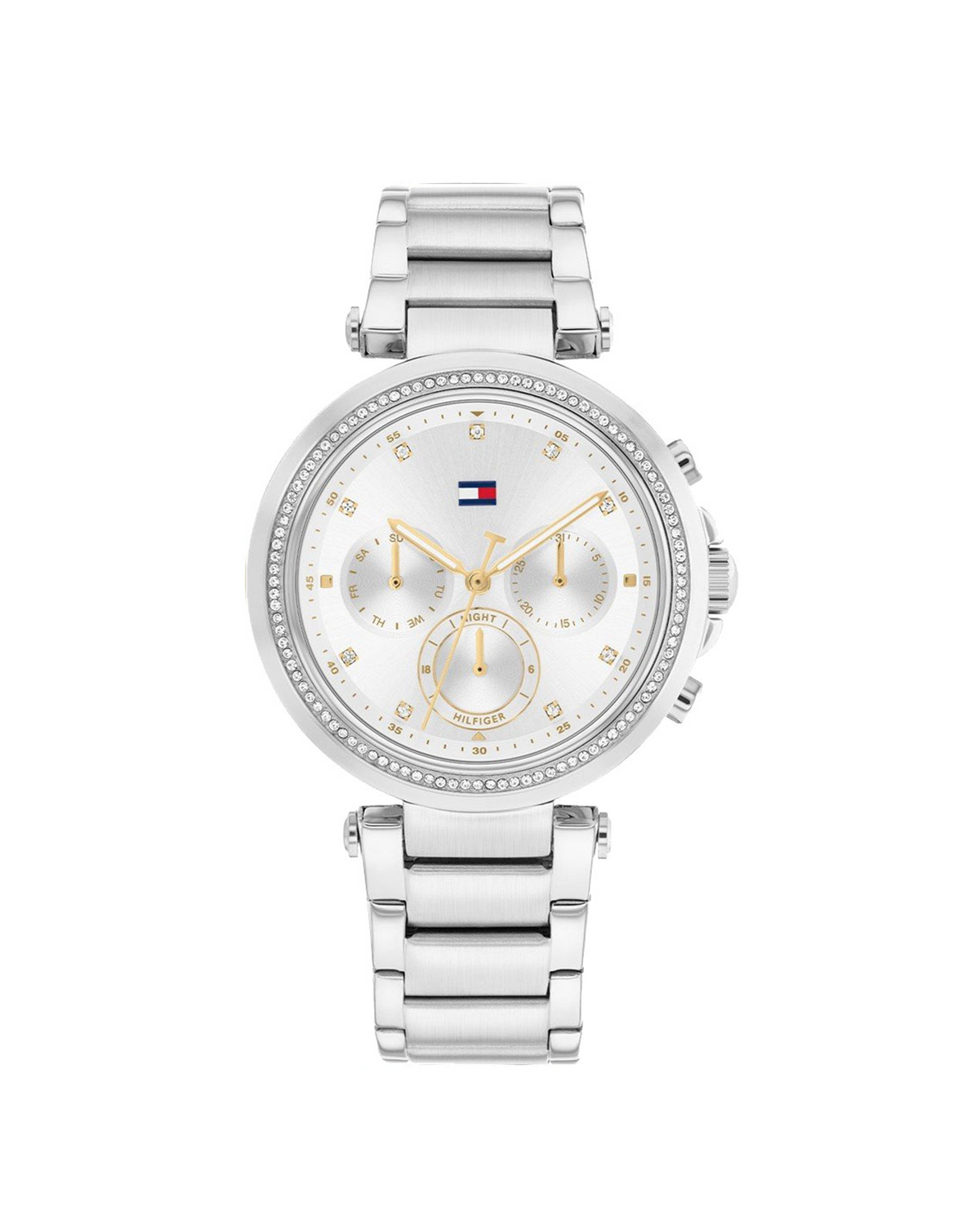 Tommy Hilfiger Emily 1782701 women's watch with silver-tone dial and stainless steel bracelet