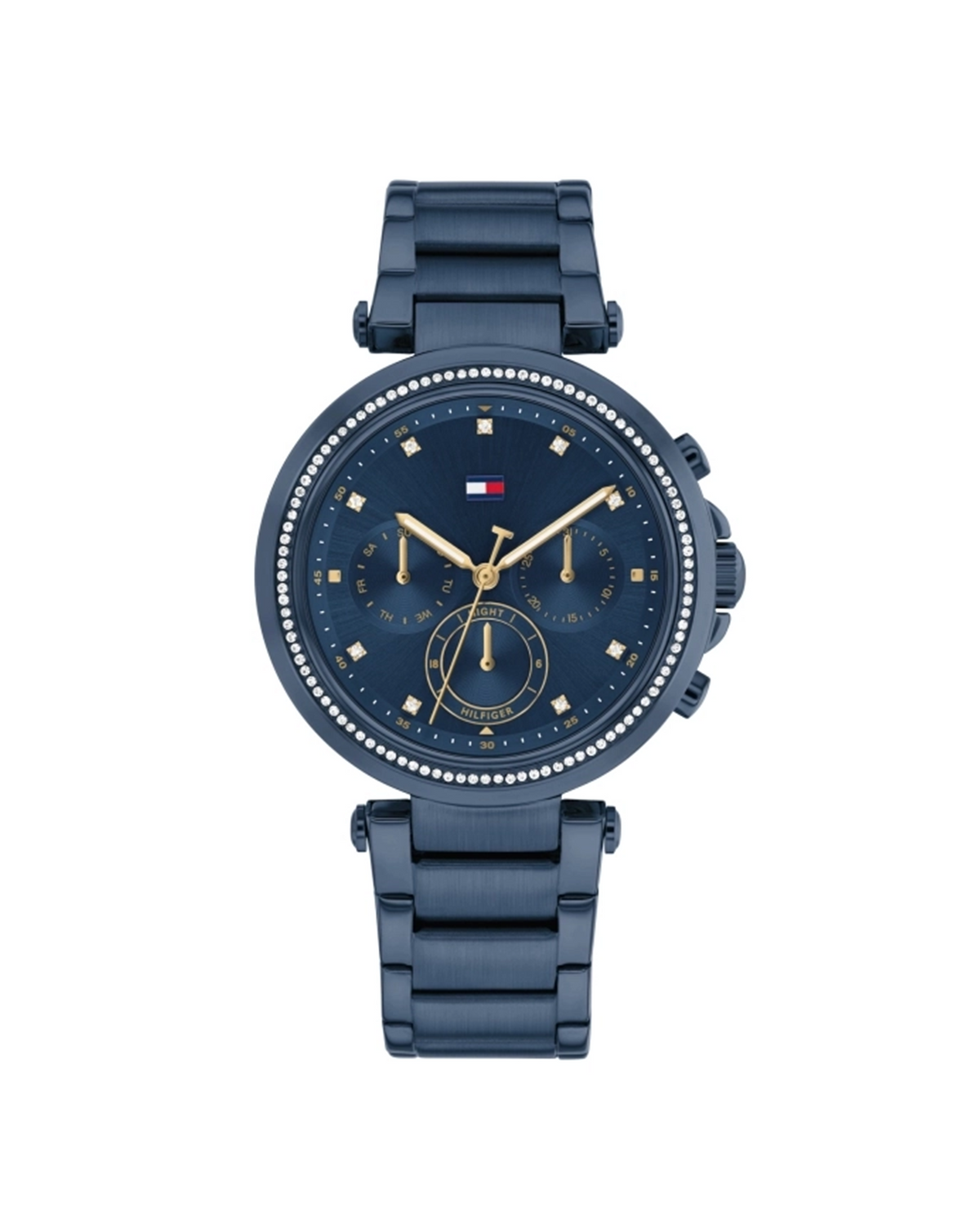 Tommy Hilfiger Emily 1782704 chronograph women's watch with blue dial and blue stainless steel case