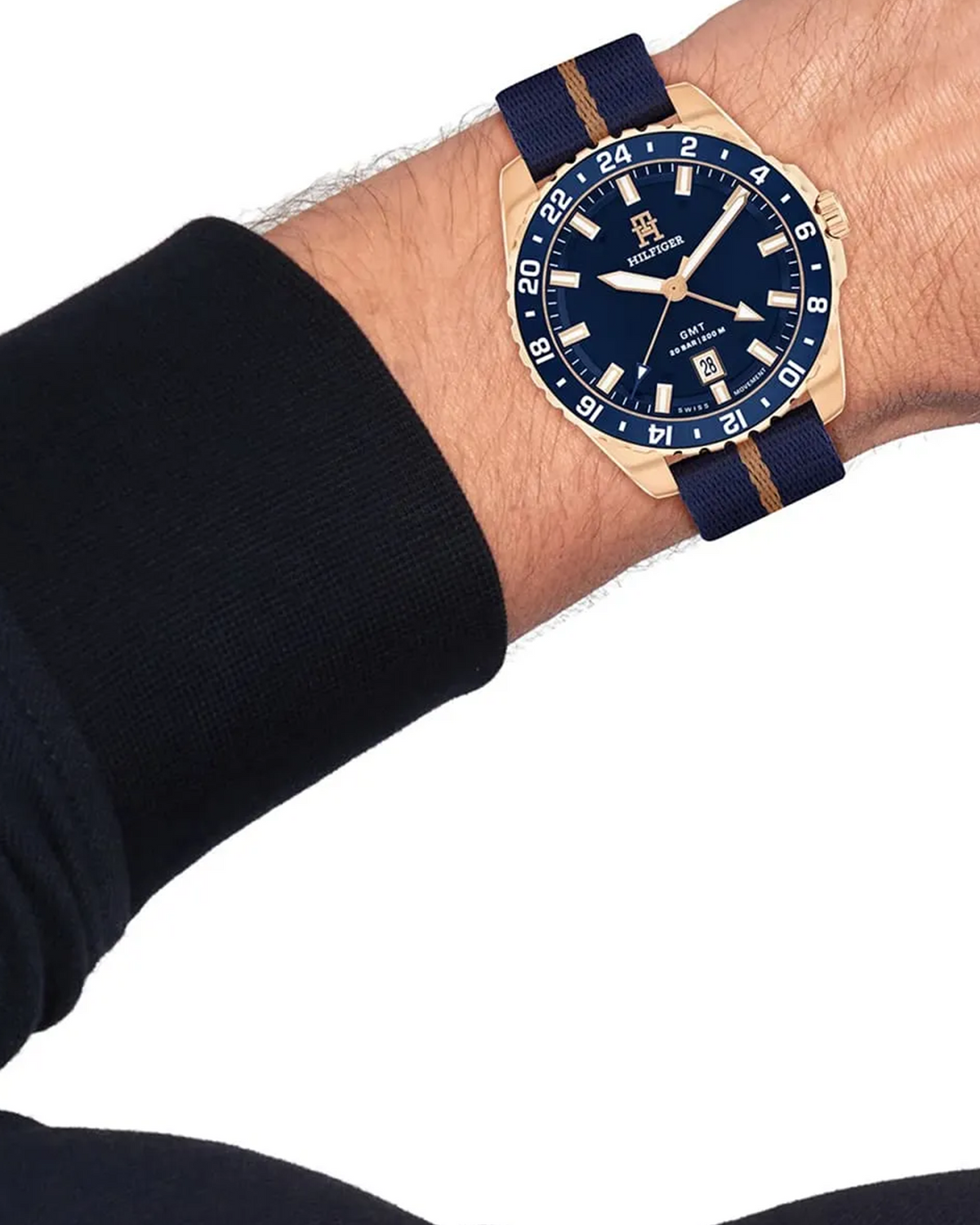 Tommy Hilfiger TH85 GMT 1792130 fabric strap detail