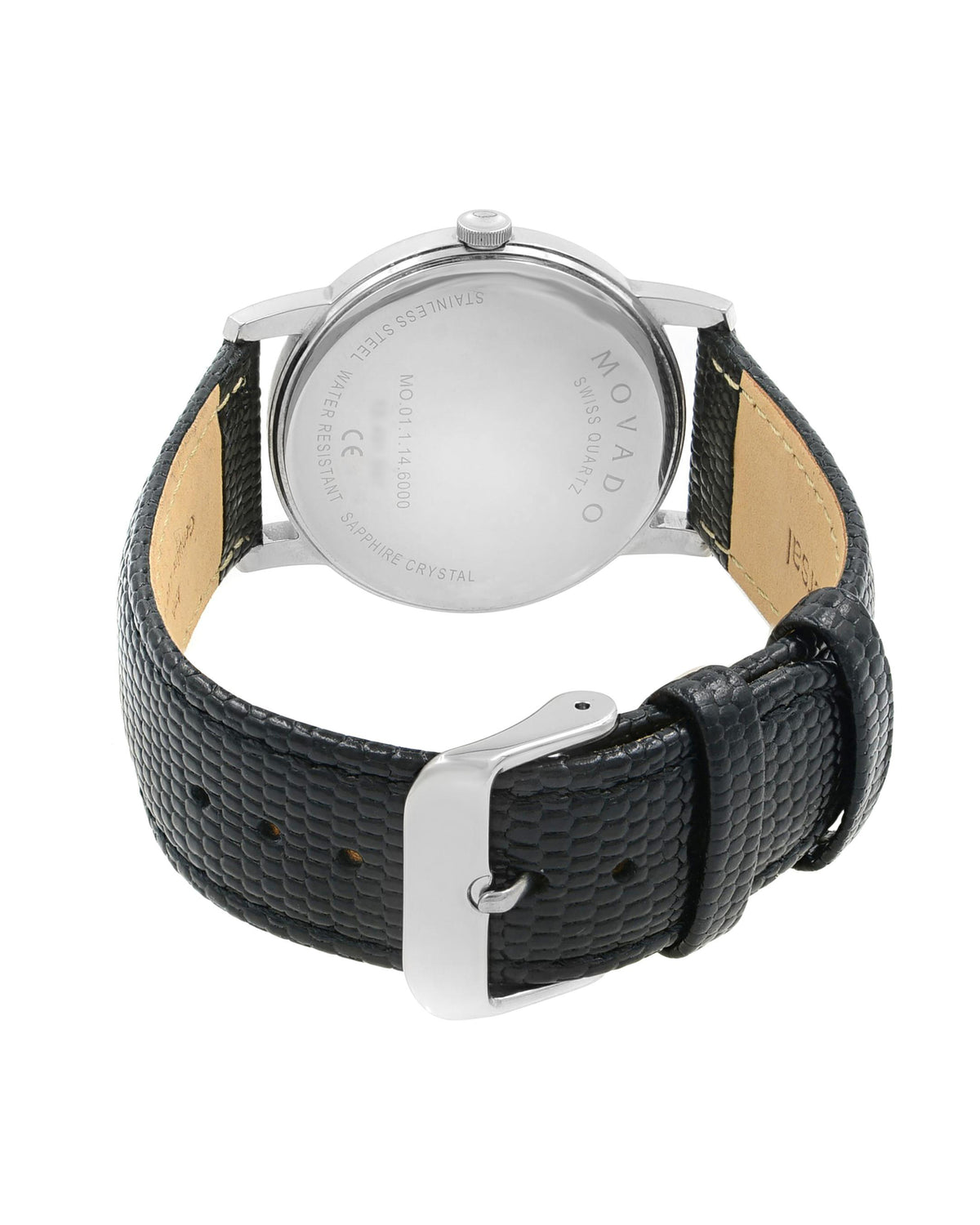 Movado Museum Classic 2100002 men's watch – case back view