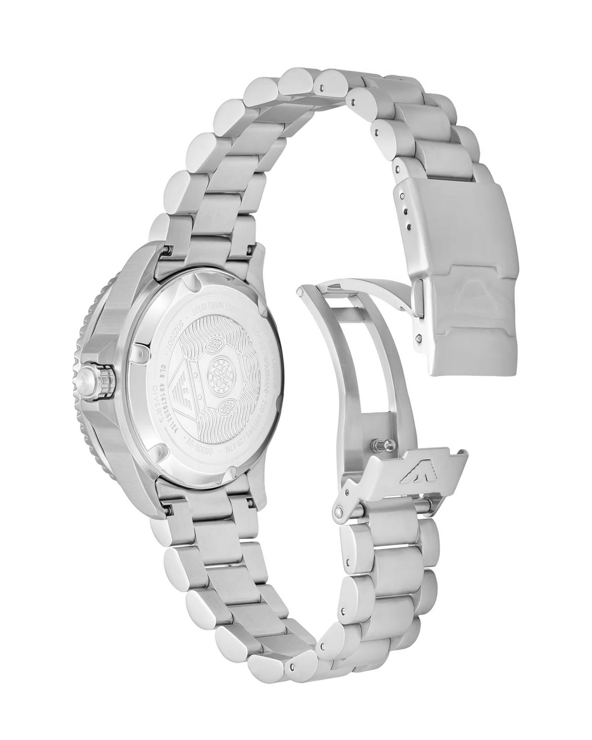 Emporio Armani Sea Explorer AR60090 watch, side profile view