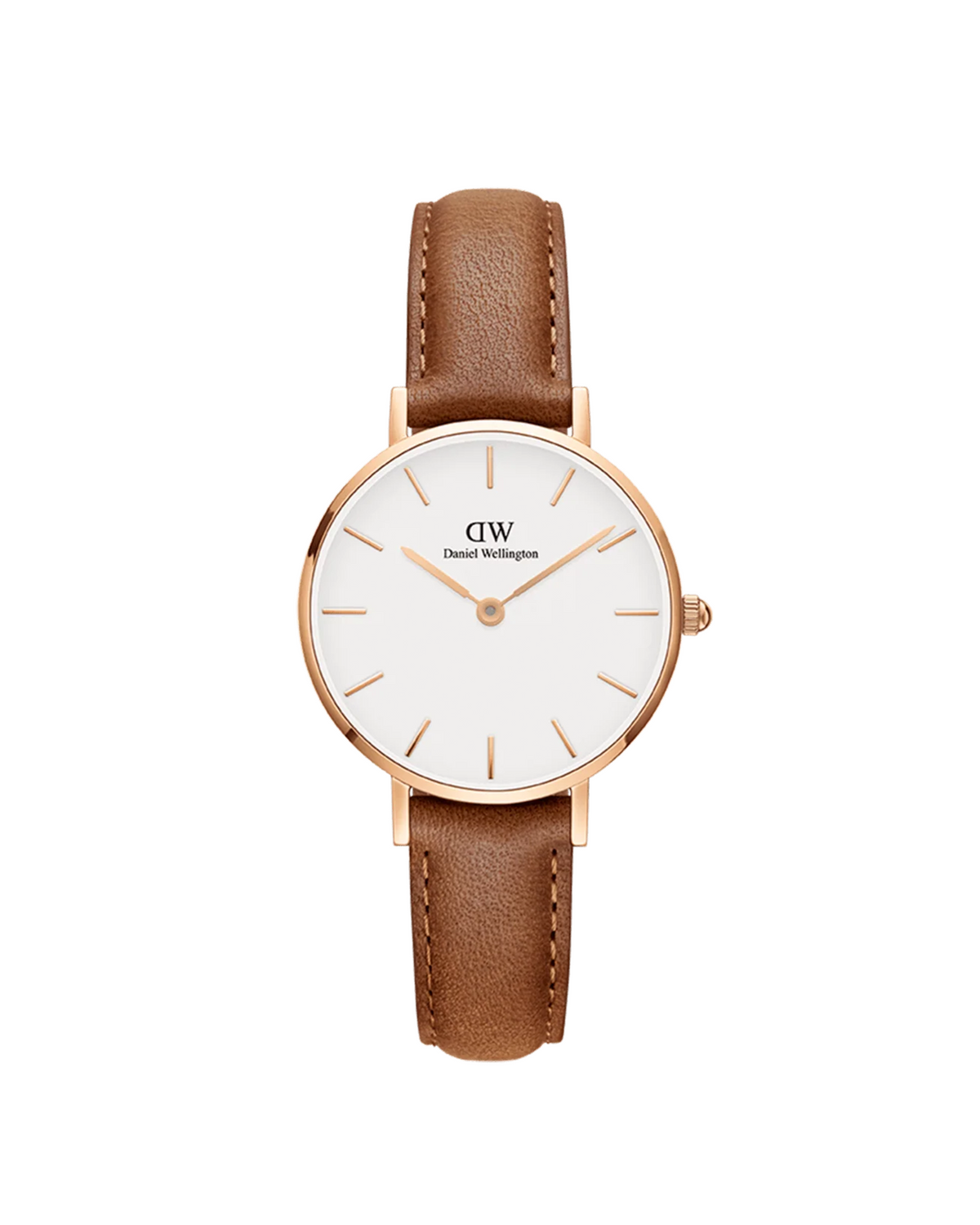 Daniel Wellington Classic Petite Durham DW00100172 watch, front view of white dial