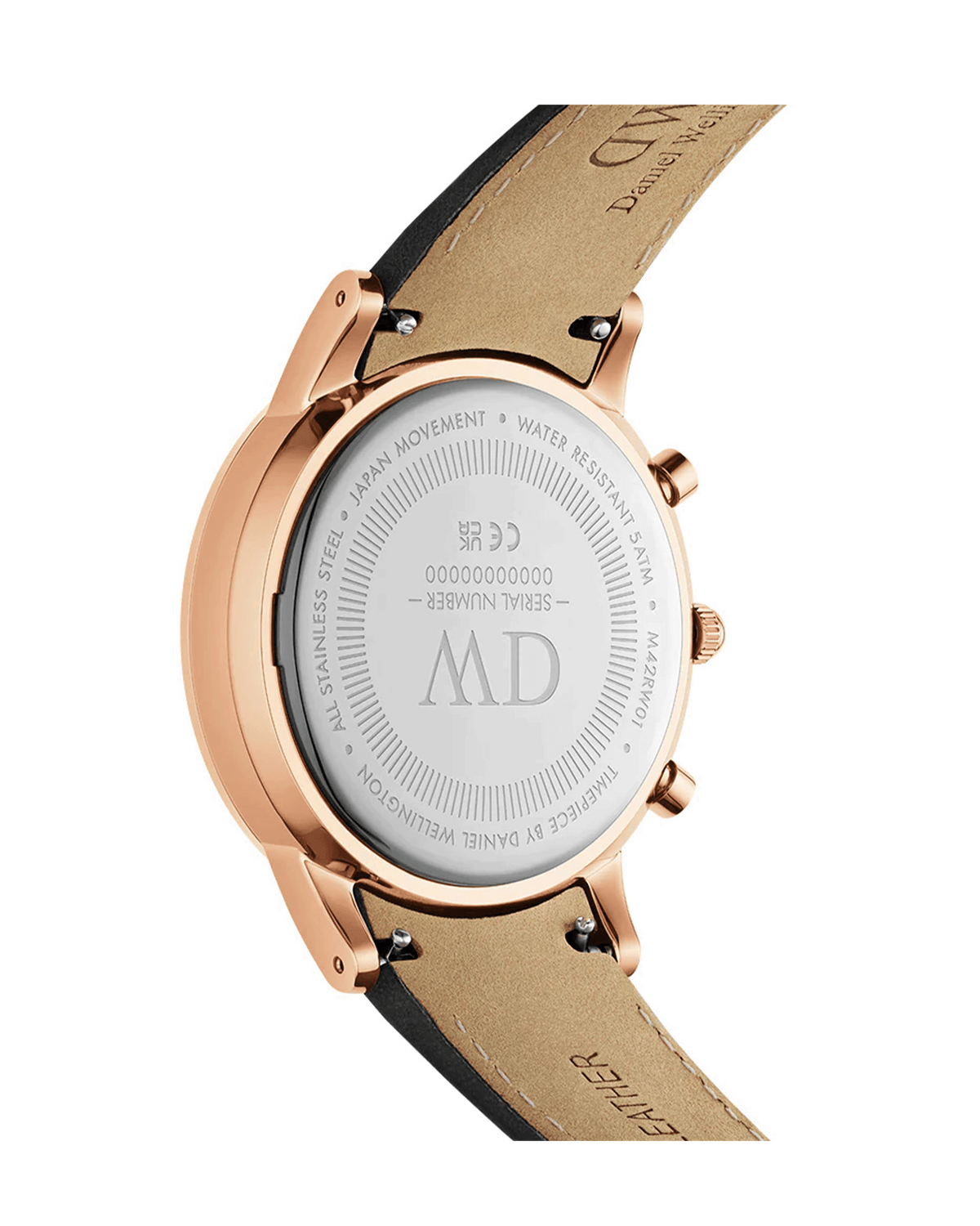 Daniel Wellington Sheffield DW00100646 watch, side profile showing case