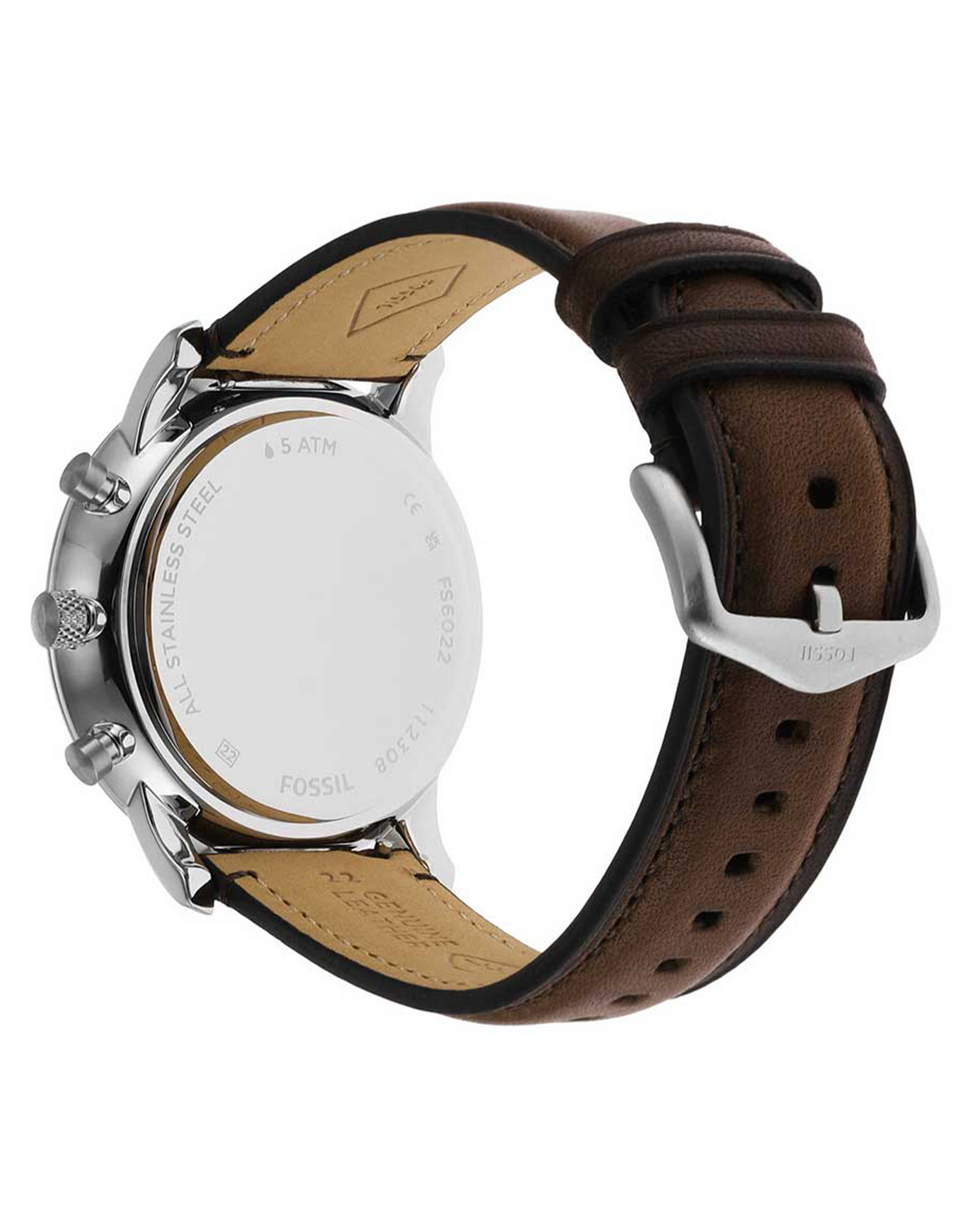 Fossil Neutra Chronograph FS6022 watch, side view of case profile