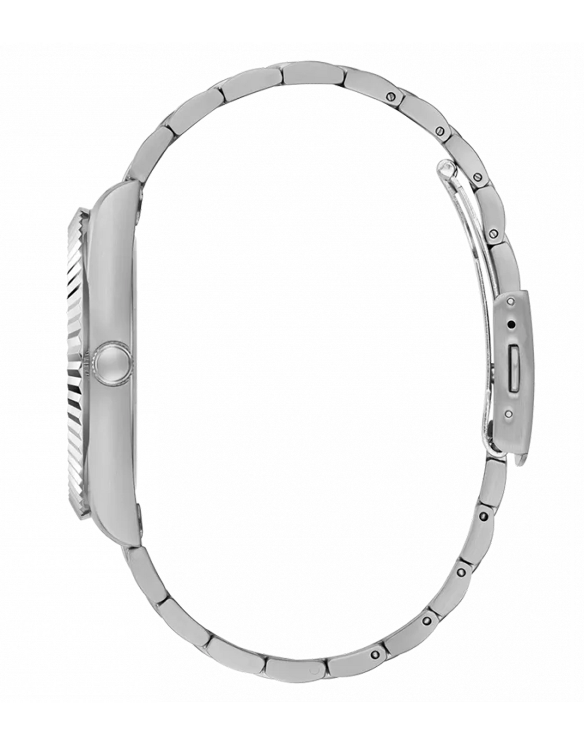GUESS GW0265G7 silver-tone day/date watch - side view