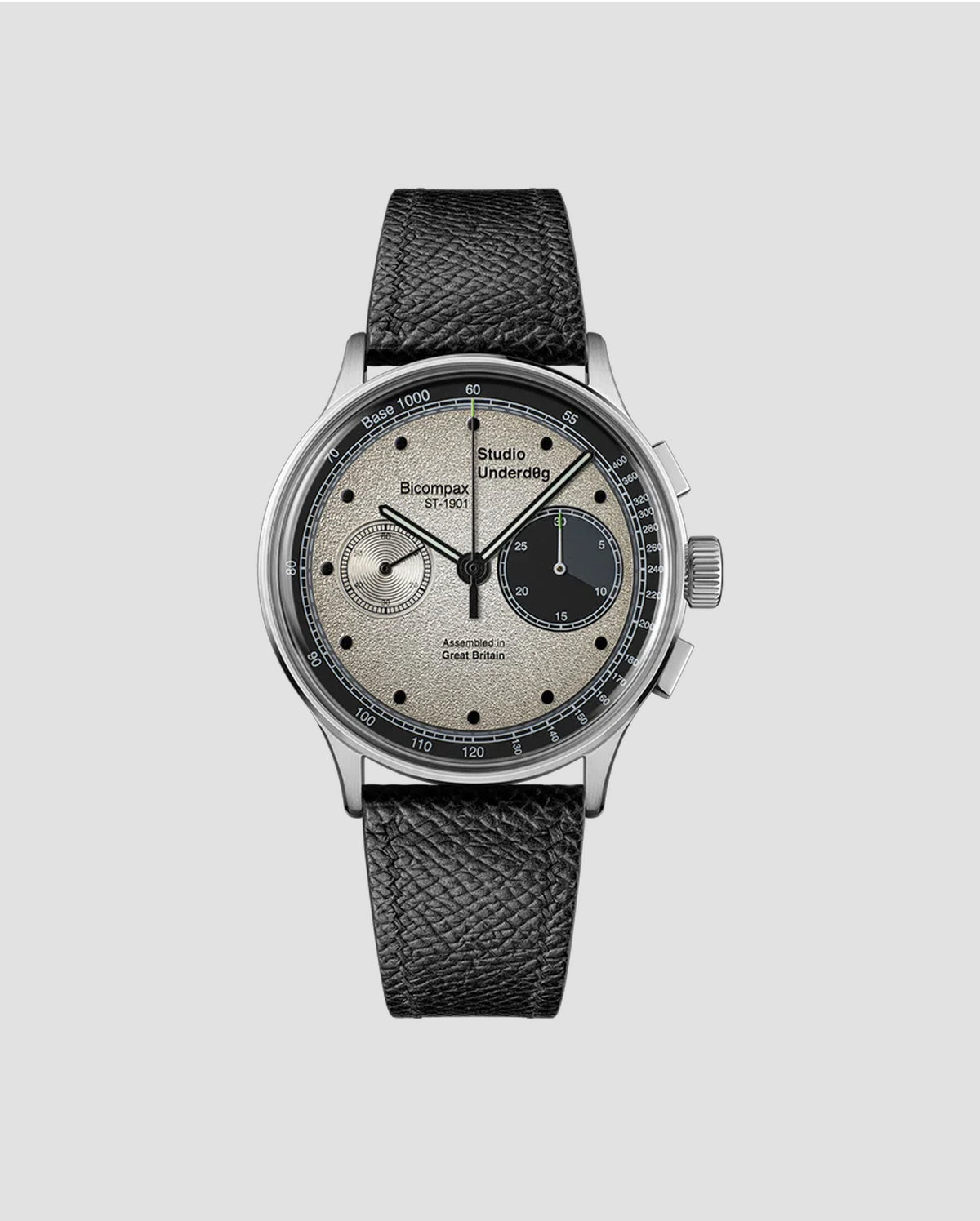 Studio Underd0g 01SERIES Go0fy Panda Gen3 watch - front view with panda dial