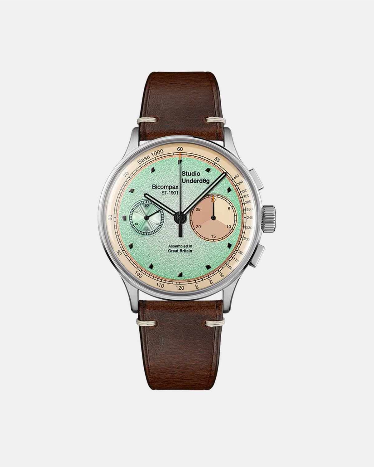 Studio Underd0g 01SERIES Mint Ch0c Chip Gen3 watch - side profile