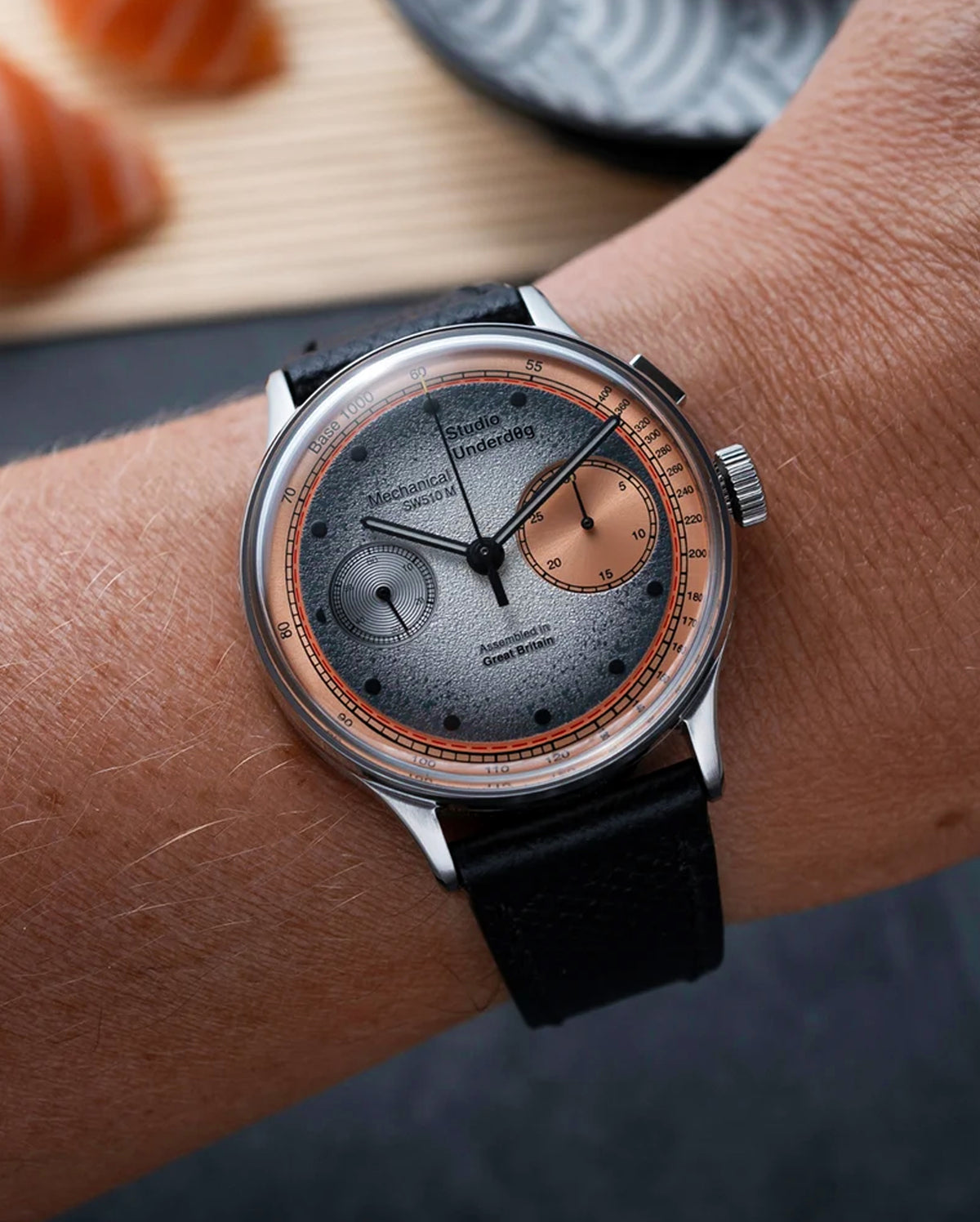 Studio Underd0g 03 SERIES Salmon Gen2 watch - wrist shot