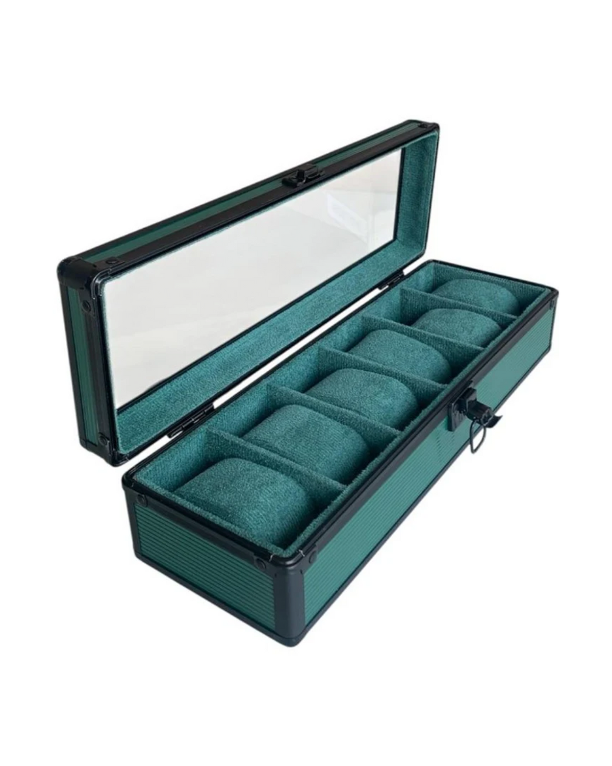 Tanti Glass 6-Watch Display Case in Green