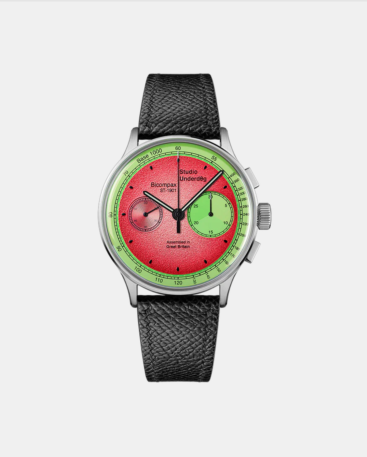 Studio Underd0g 01SERIES Watermel0n Gen3 watch - side view