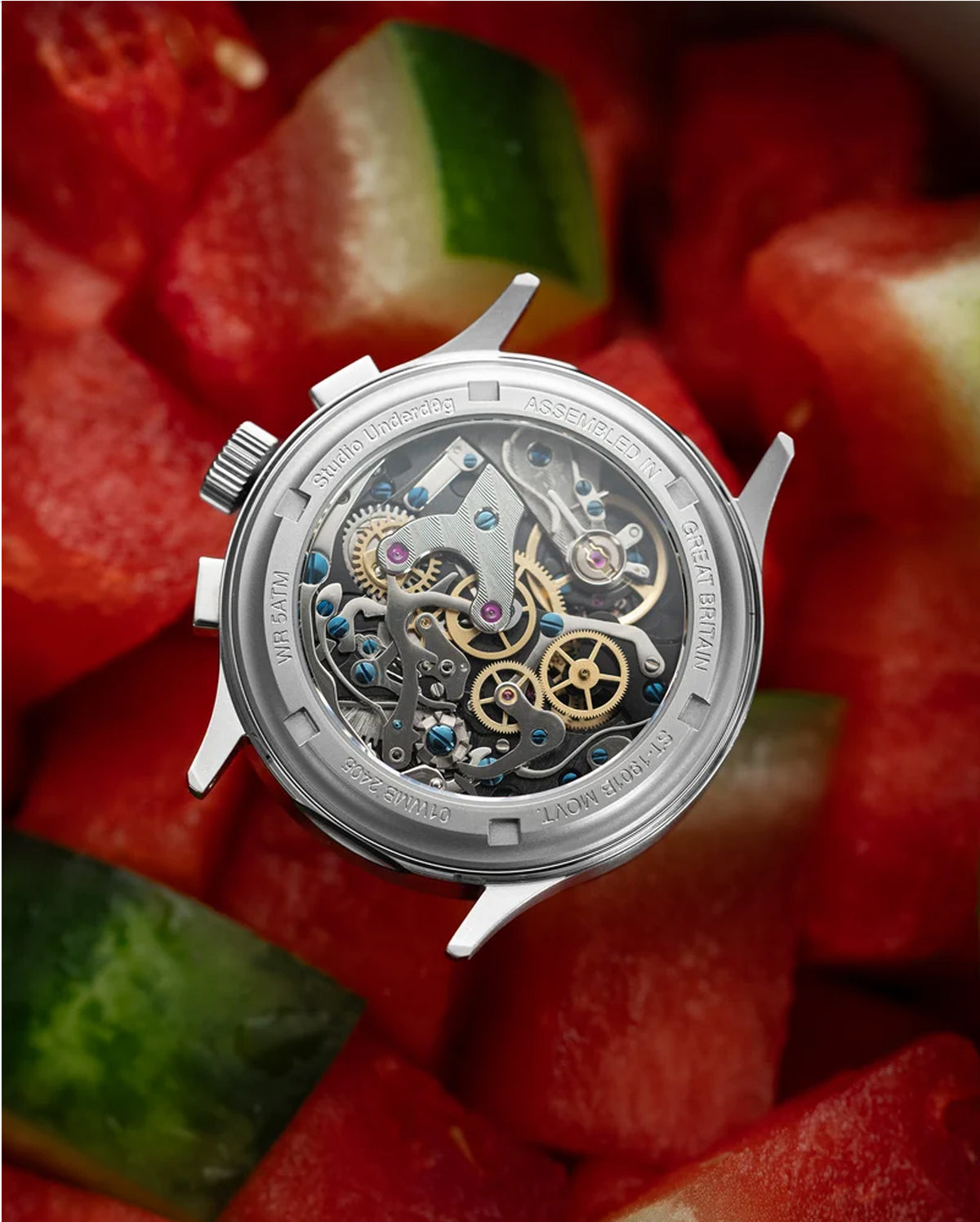 Studio Underd0g 01SERIES Watermel0n Gen3 watch - detail view