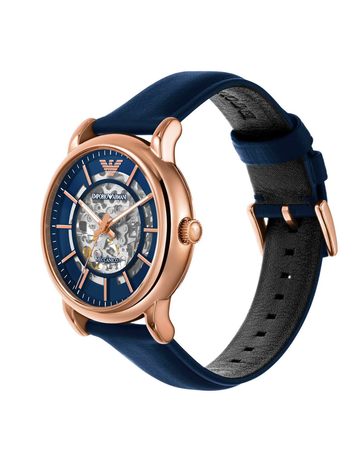 Emporio Armani AR60050 Luigi Meccanico watch, side profile view