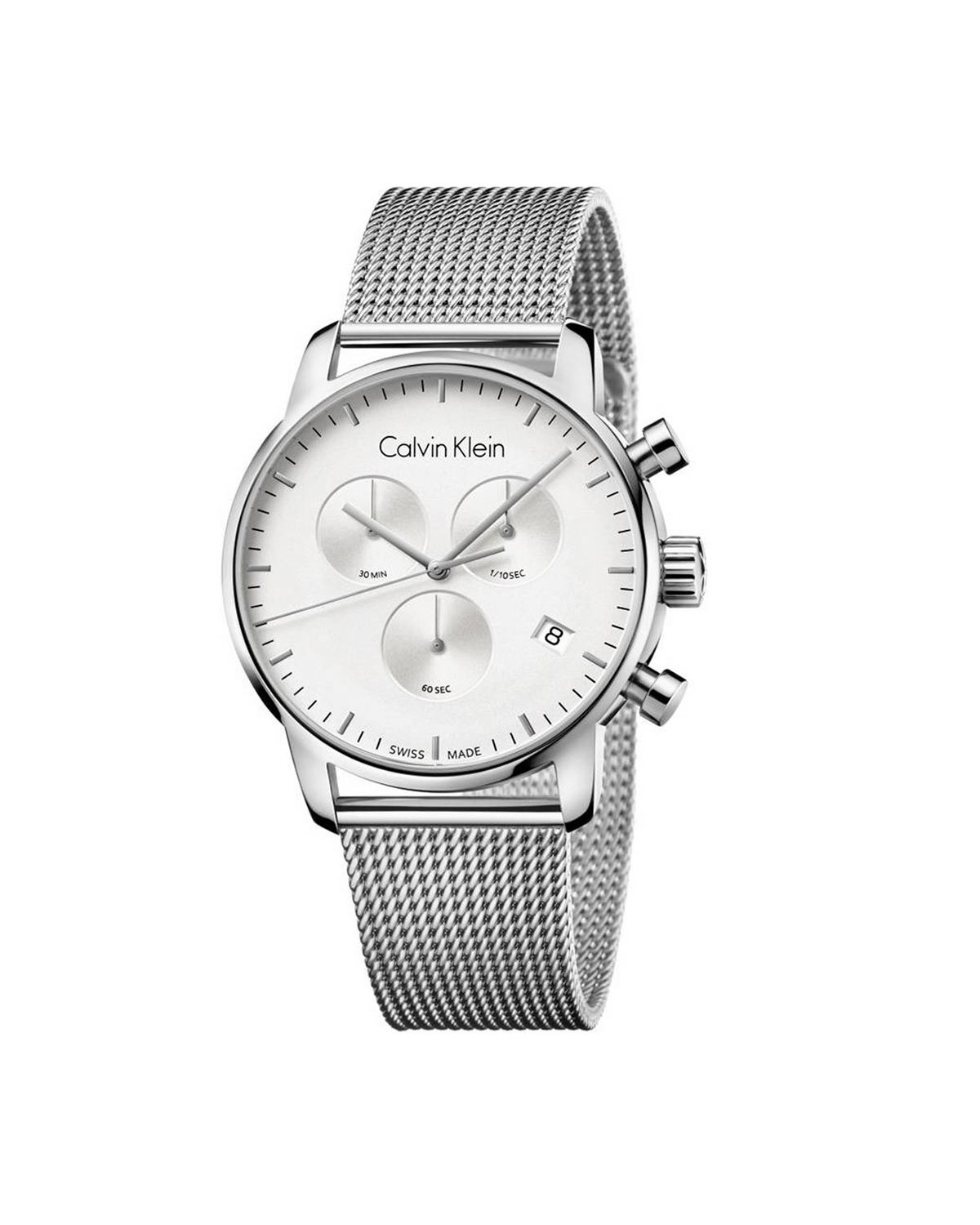 Calvin Klein City Chronograph K2G27126 (43mm, Silver-Tone)