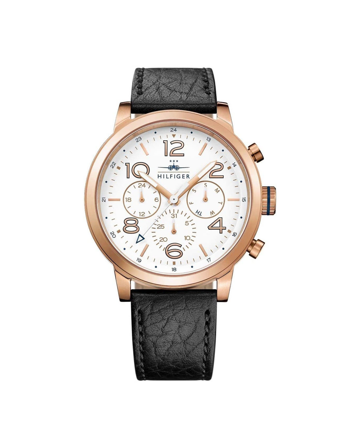 Tommy Hilfiger Jake 1791236 rose gold-tone watch with white dial