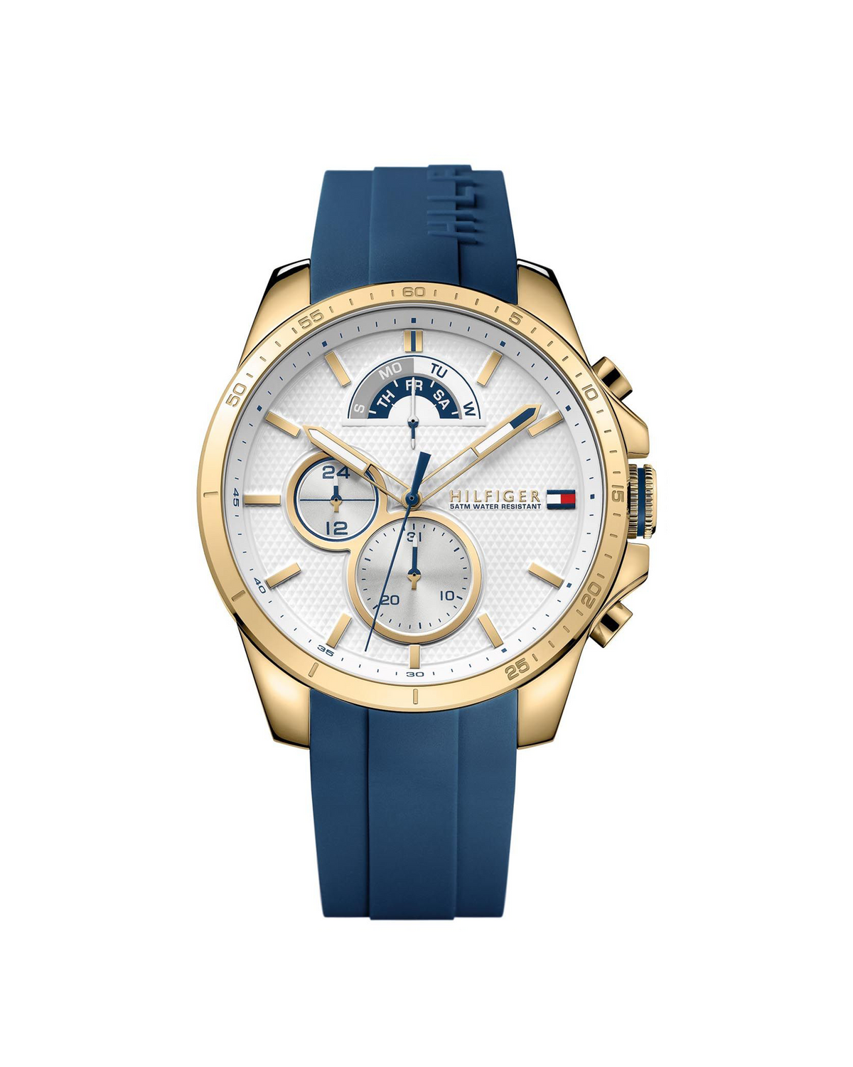 Tommy Hilfiger Decker 1791353 men's watch with white dial, 48mm case