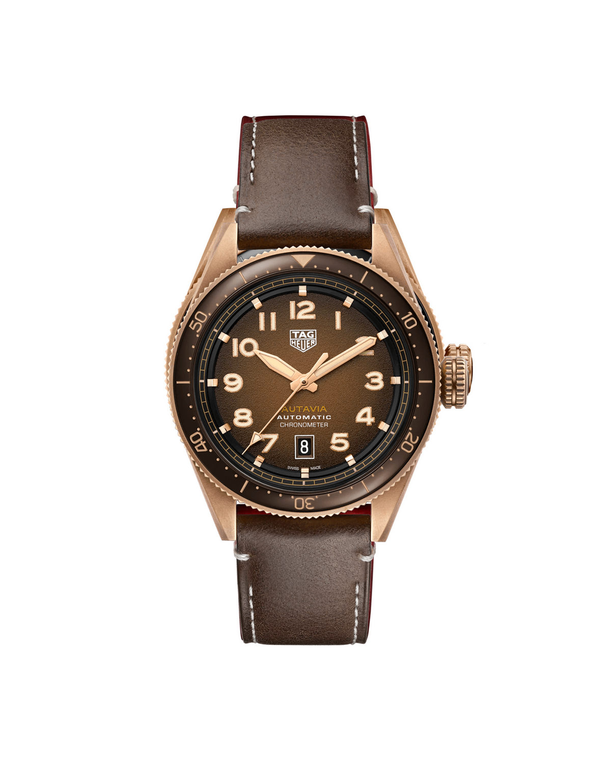 TAG Heuer Autavia WBE5191.FC8276 automatic chronometer watch, brown dial