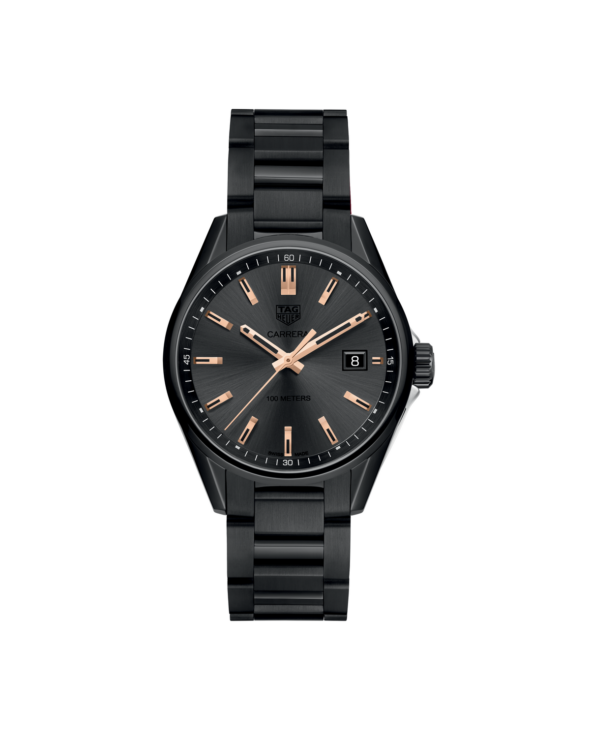 TAG Heuer Carrera Special Edition WAR1113.BA0602 watch, black PVD-coated stainless steel case - front view