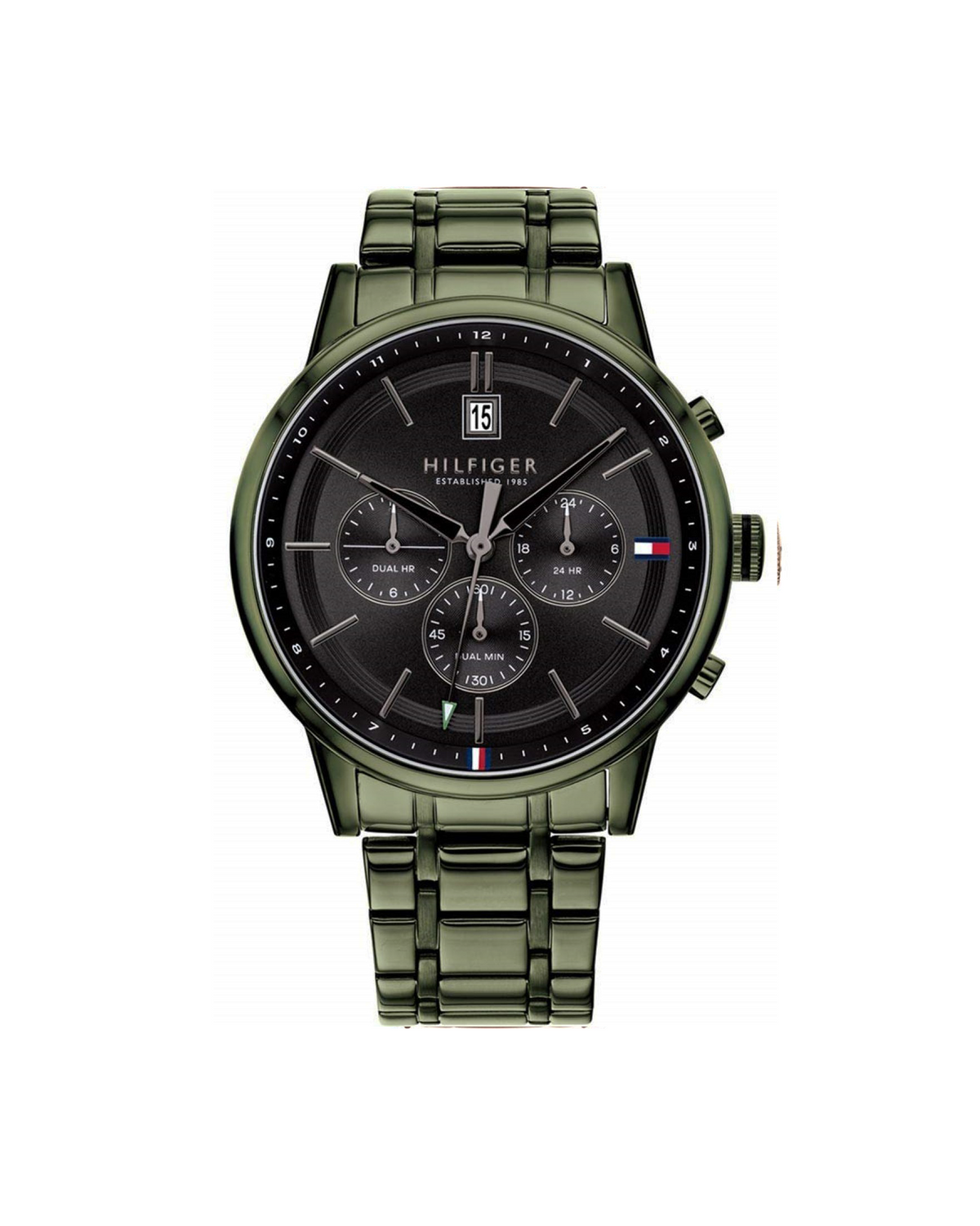 Tommy Hilfiger Kyle 1791634 green dial watch - front view