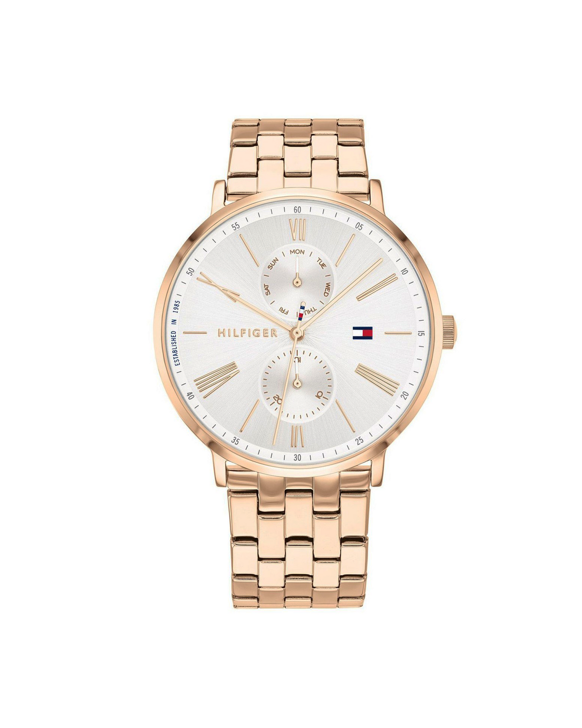 Tommy Hilfiger Jenna 1782070 rose gold-tone watch with stainless steel bracelet