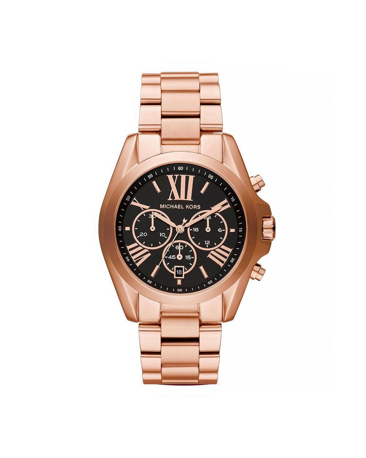 Michael Kors MK5854 Watch (43mm, Rose Gold-Tone)