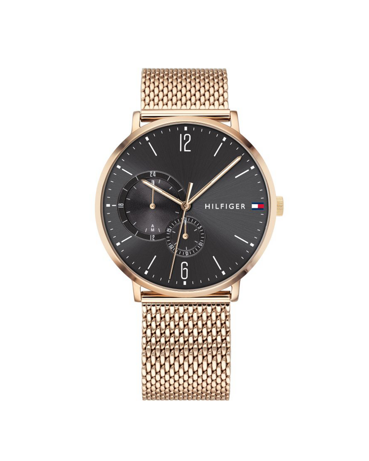 Tommy Hilfiger Brooklyn 1791506 watch with rose-gold dial and stainless steel bracelet