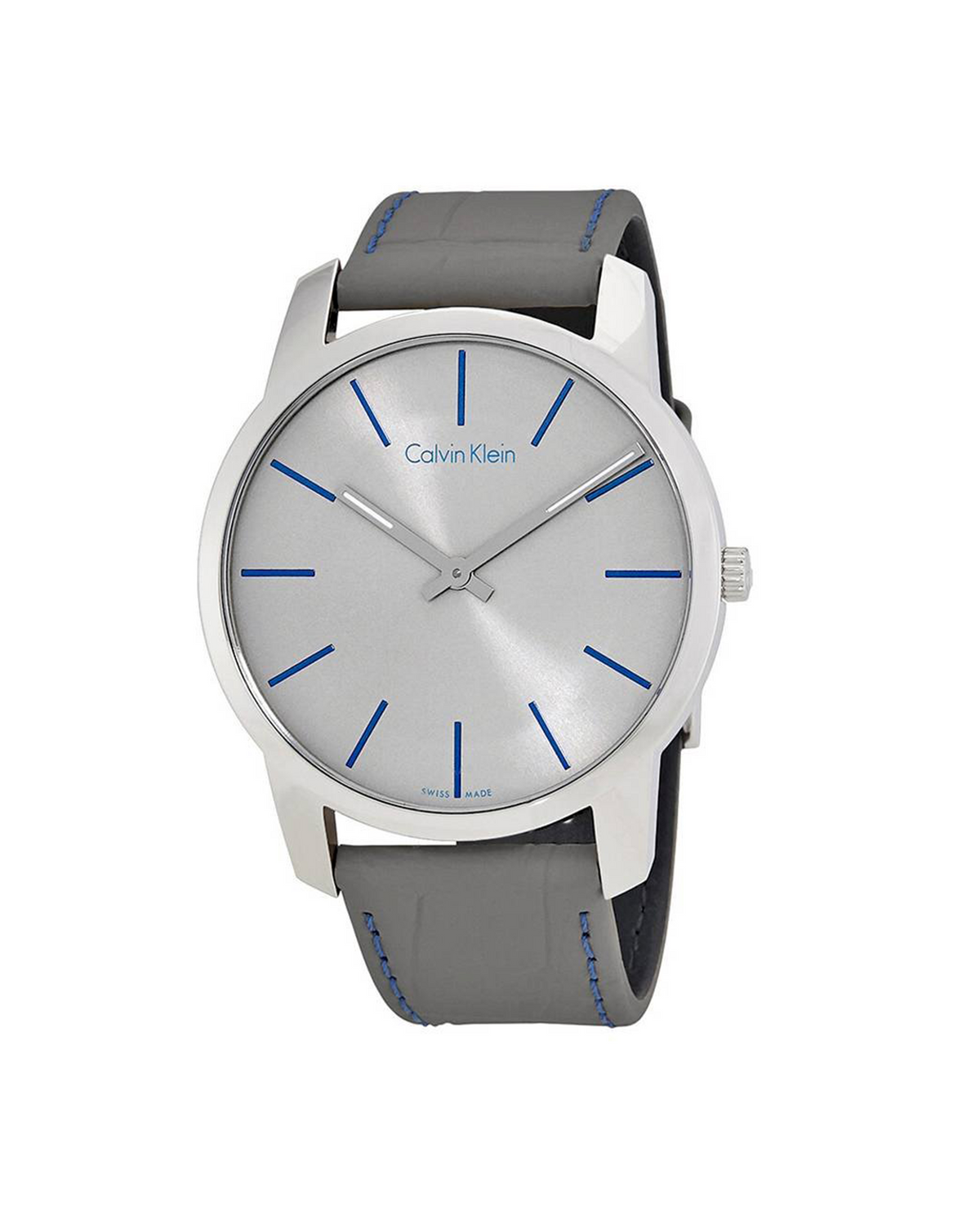 Calvin Klein City K2G211Q4 (43mm, Silver-Tone)