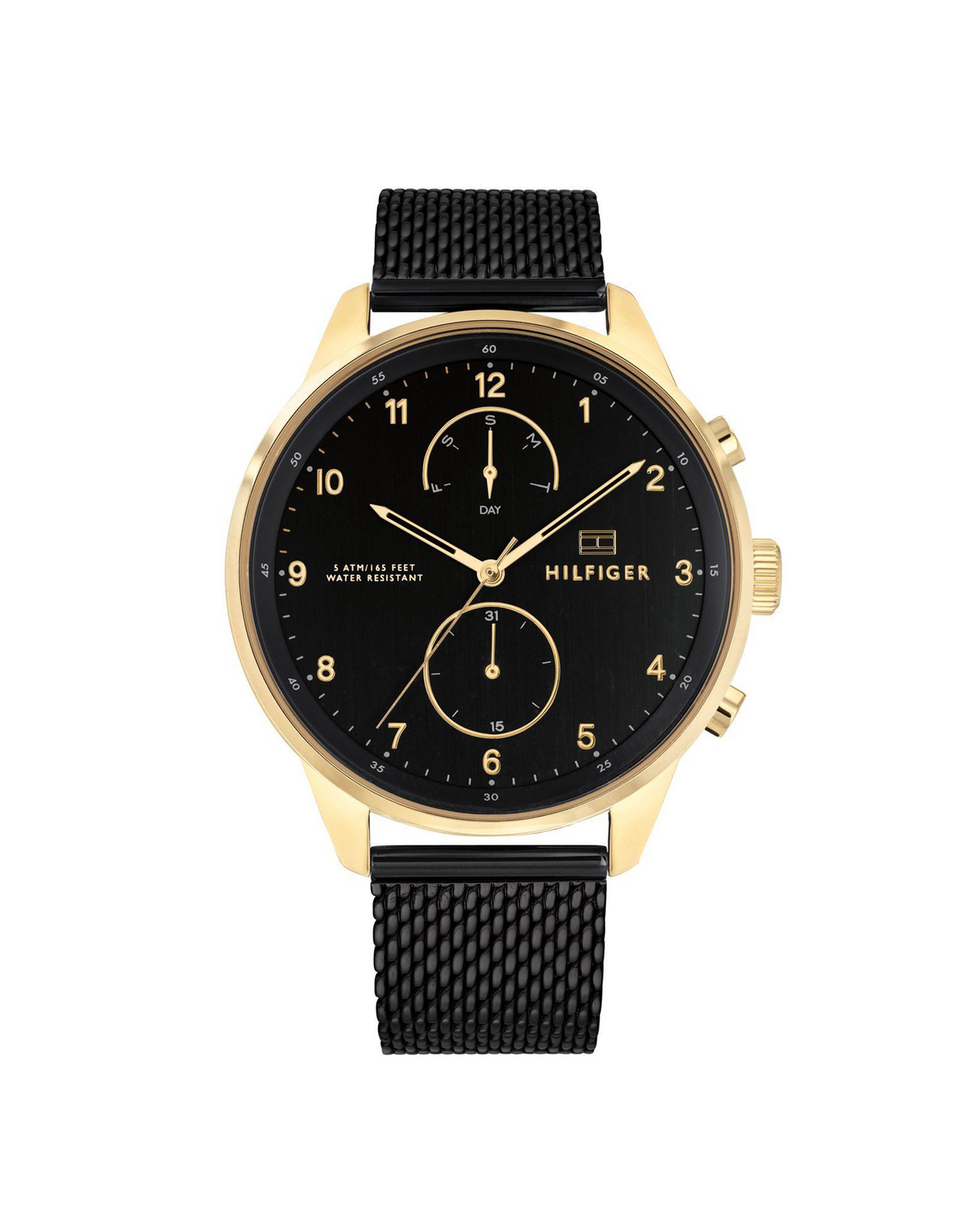 Tommy Hilfiger Chase 1791580 men's watch – stainless steel case, gold-toned dial