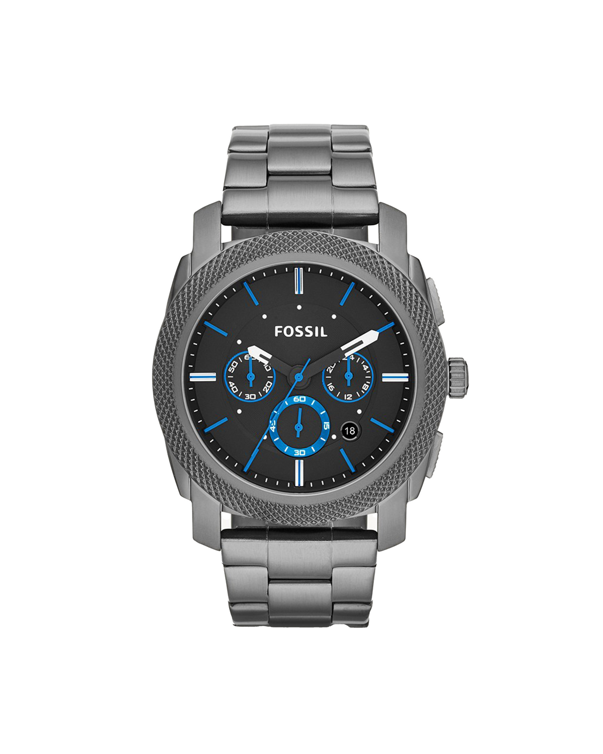 Fossil Machine Chronograph FS4931 (45mm, Silver-Tone)