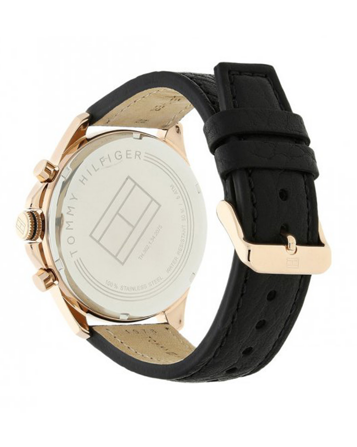 Tommy Hilfiger Dean — 1791273 (Round Case, Leather Strap)