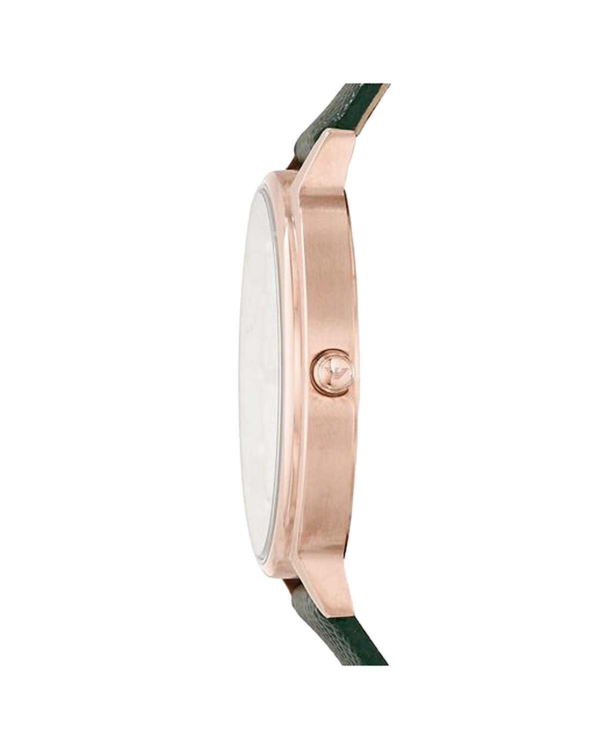 Emporio Armani AR11150 women's watch, rose-gold tone 36mm case, green leather strap